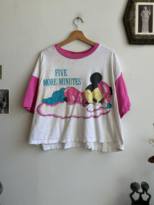 1980s Five More Minutes T-Shirt (Cropped M/L)