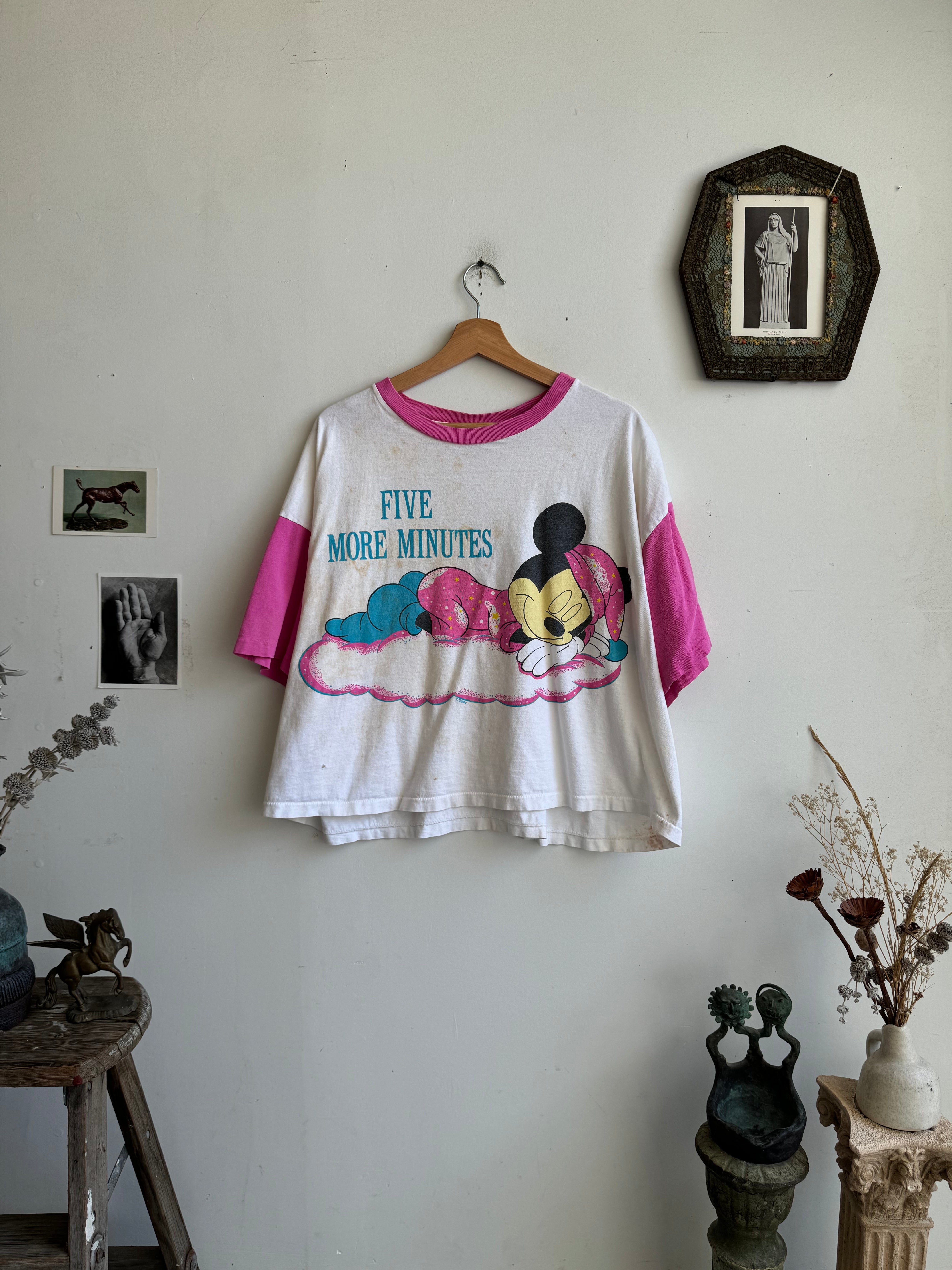 1980s Five More Minutes T-Shirt (Cropped M/L)