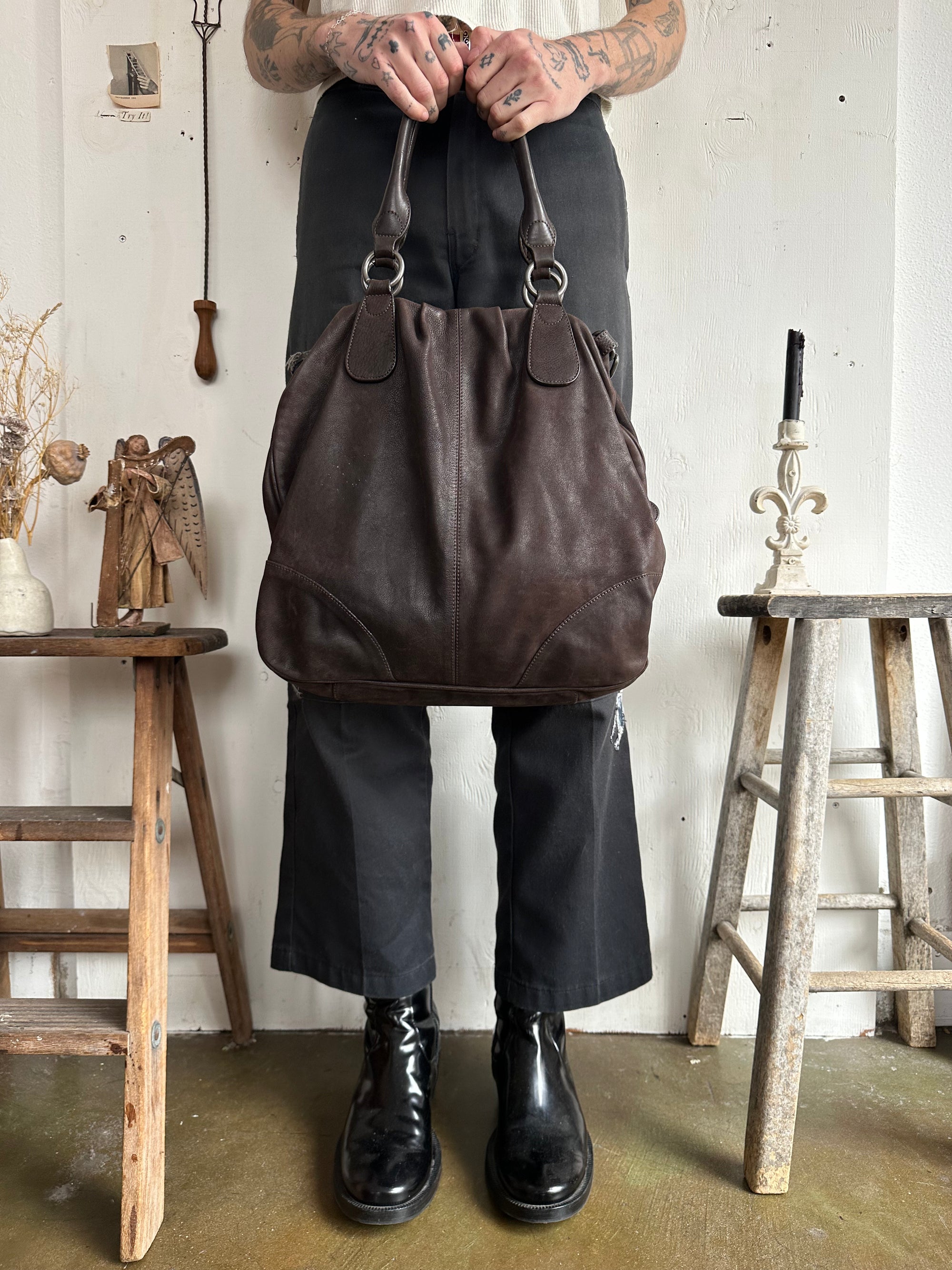 Vintage Brown Leather Bag