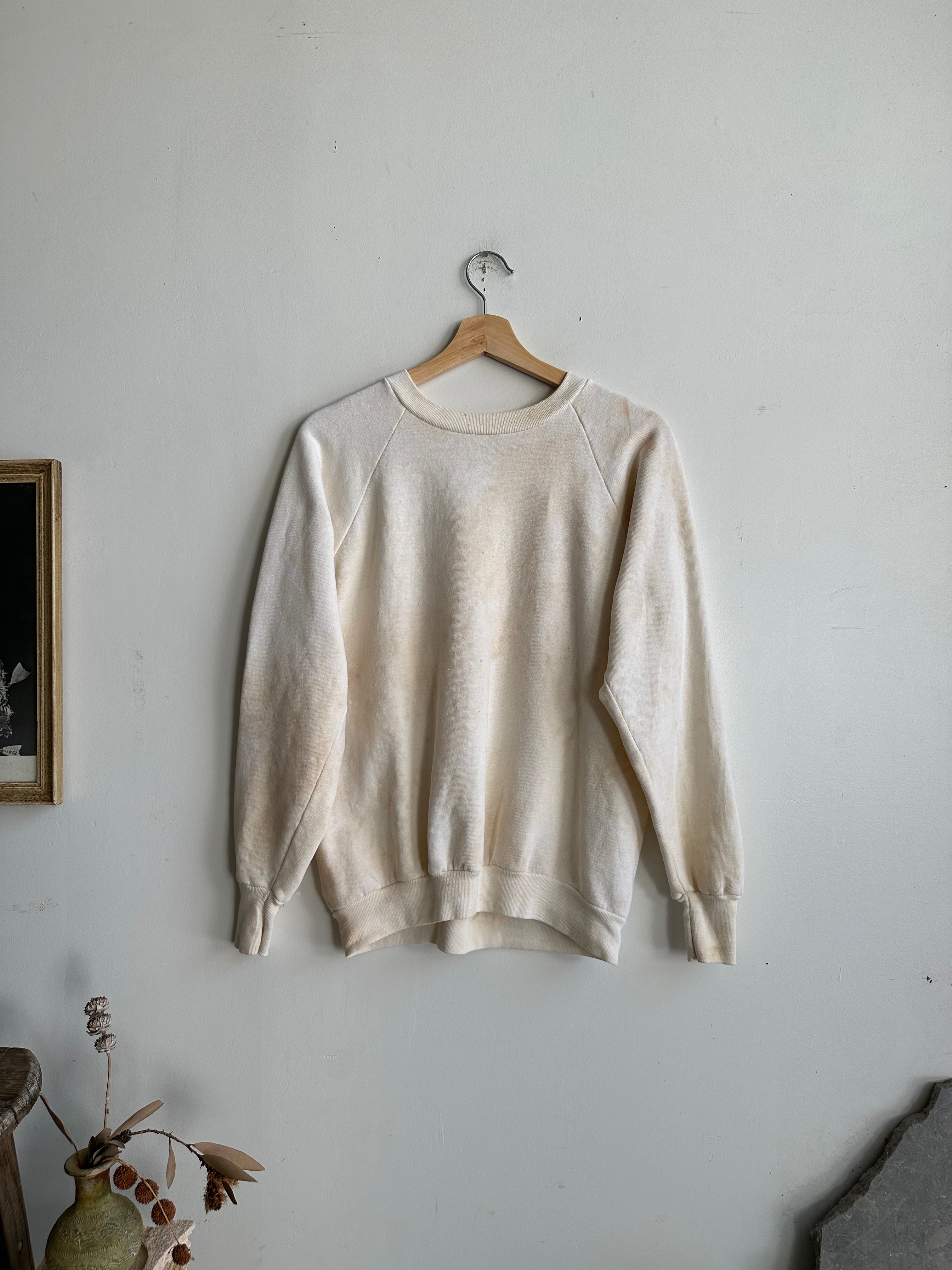 1980s Well-Worn White Sweatshirt (M/L)