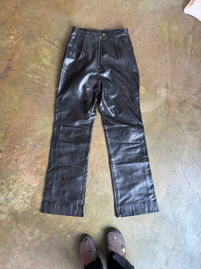 1970s Lined Bootcut Leather Riding Pants (26/29)