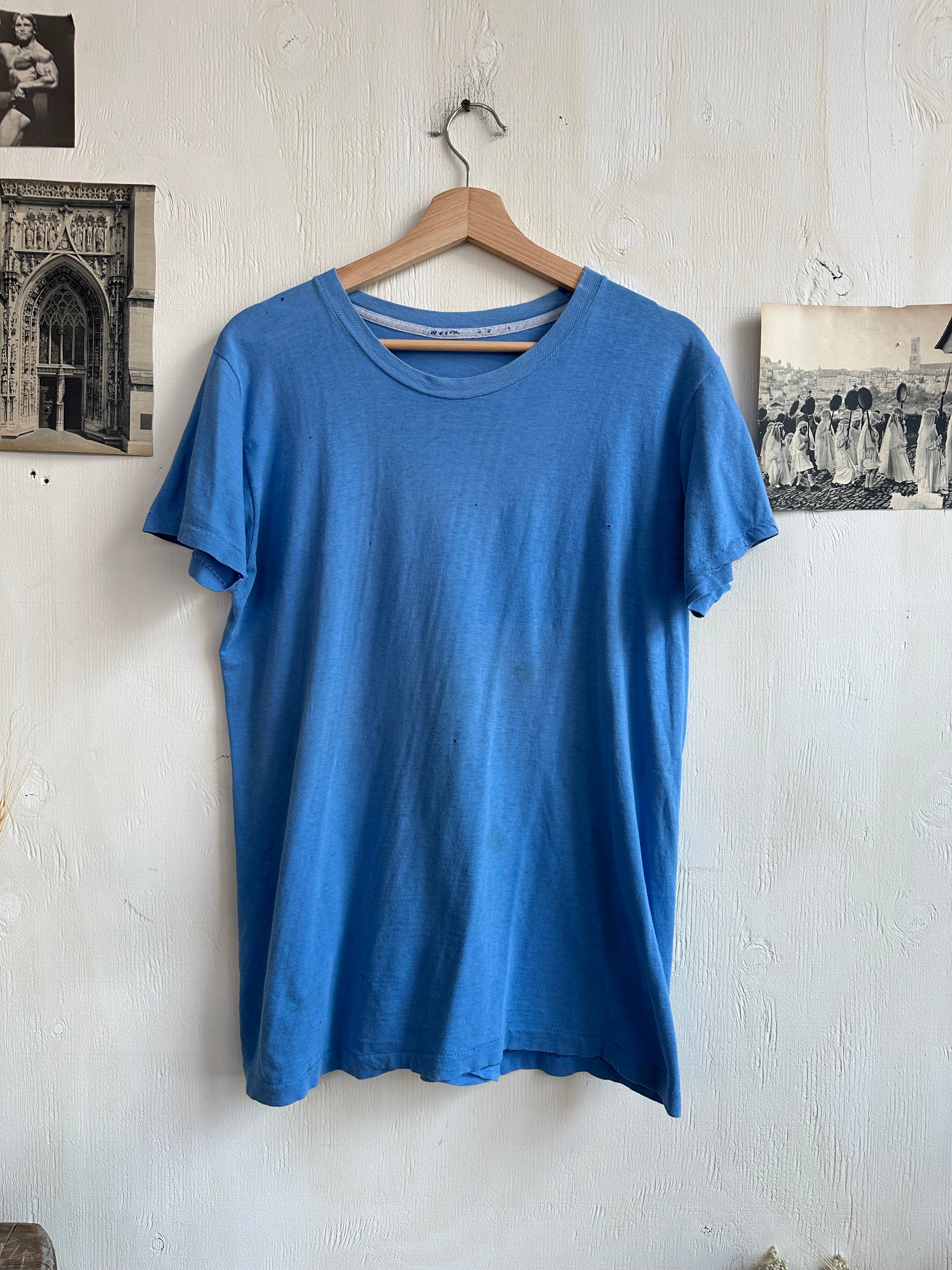 1980s Well-Worn Blue Blank (L)