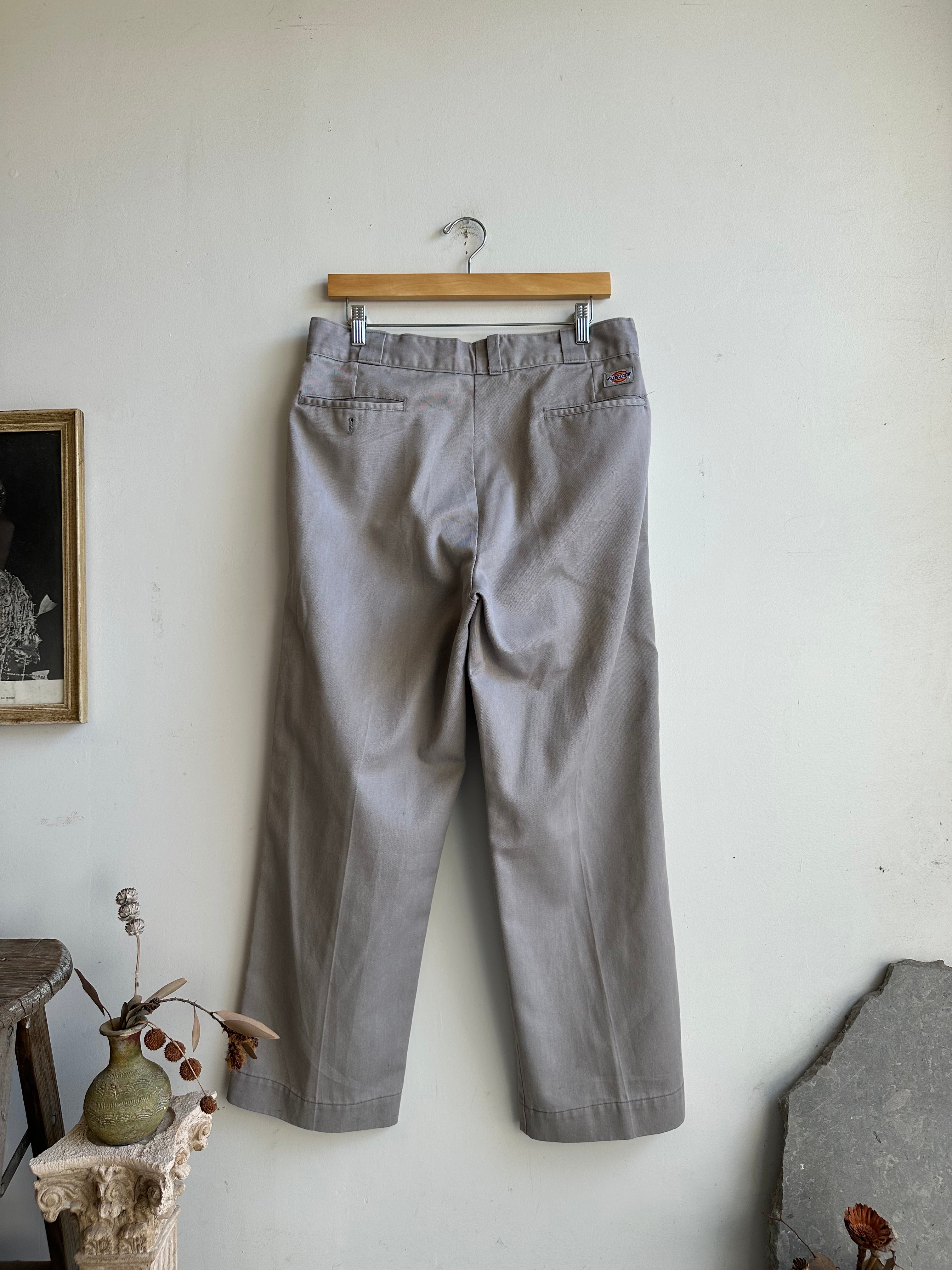 1980s Grey Dickies Trousers (35 x 28)