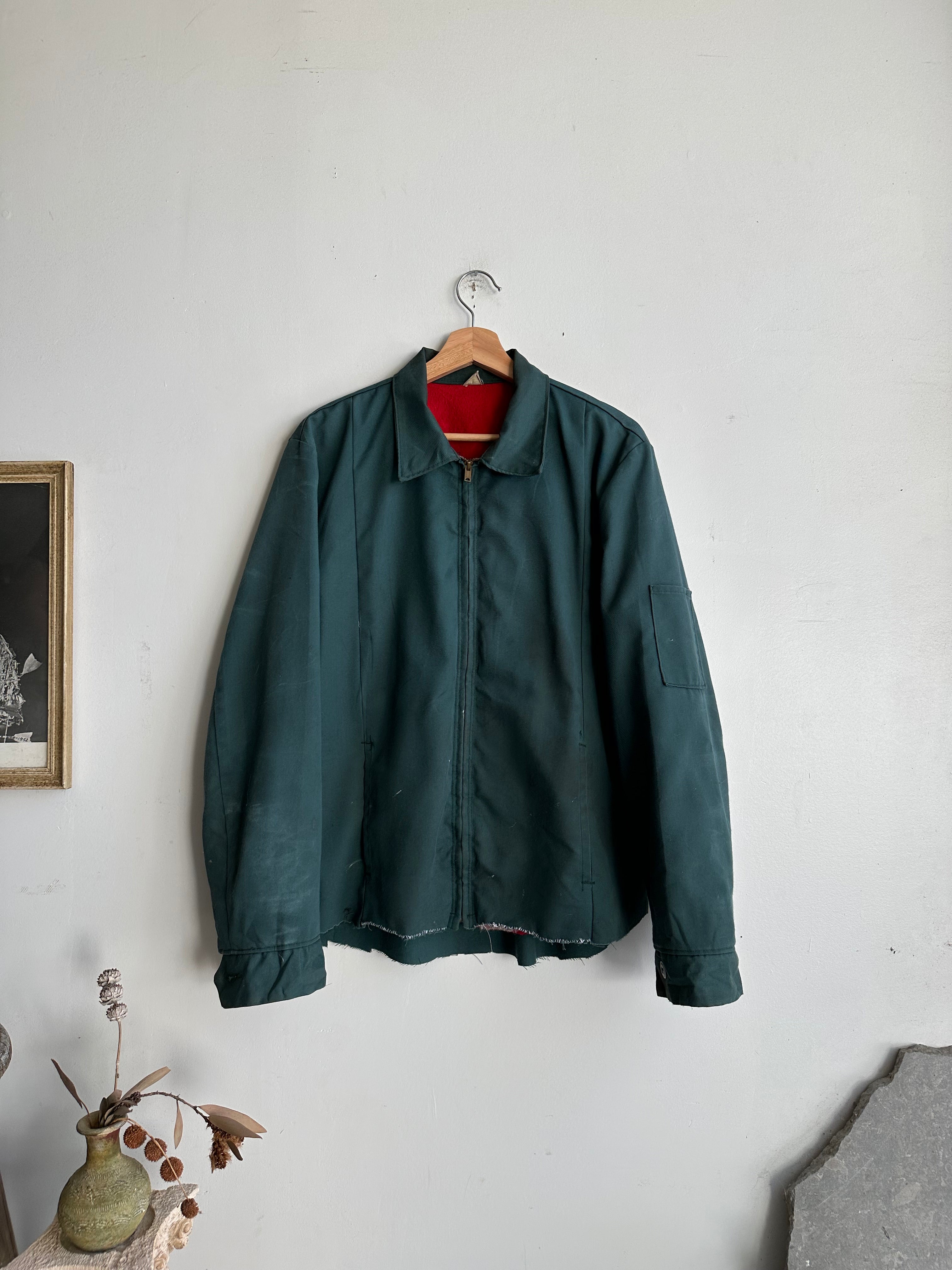 1960s Thrashed and Chopped Blanket-Lined Work Jacket (L/XL)