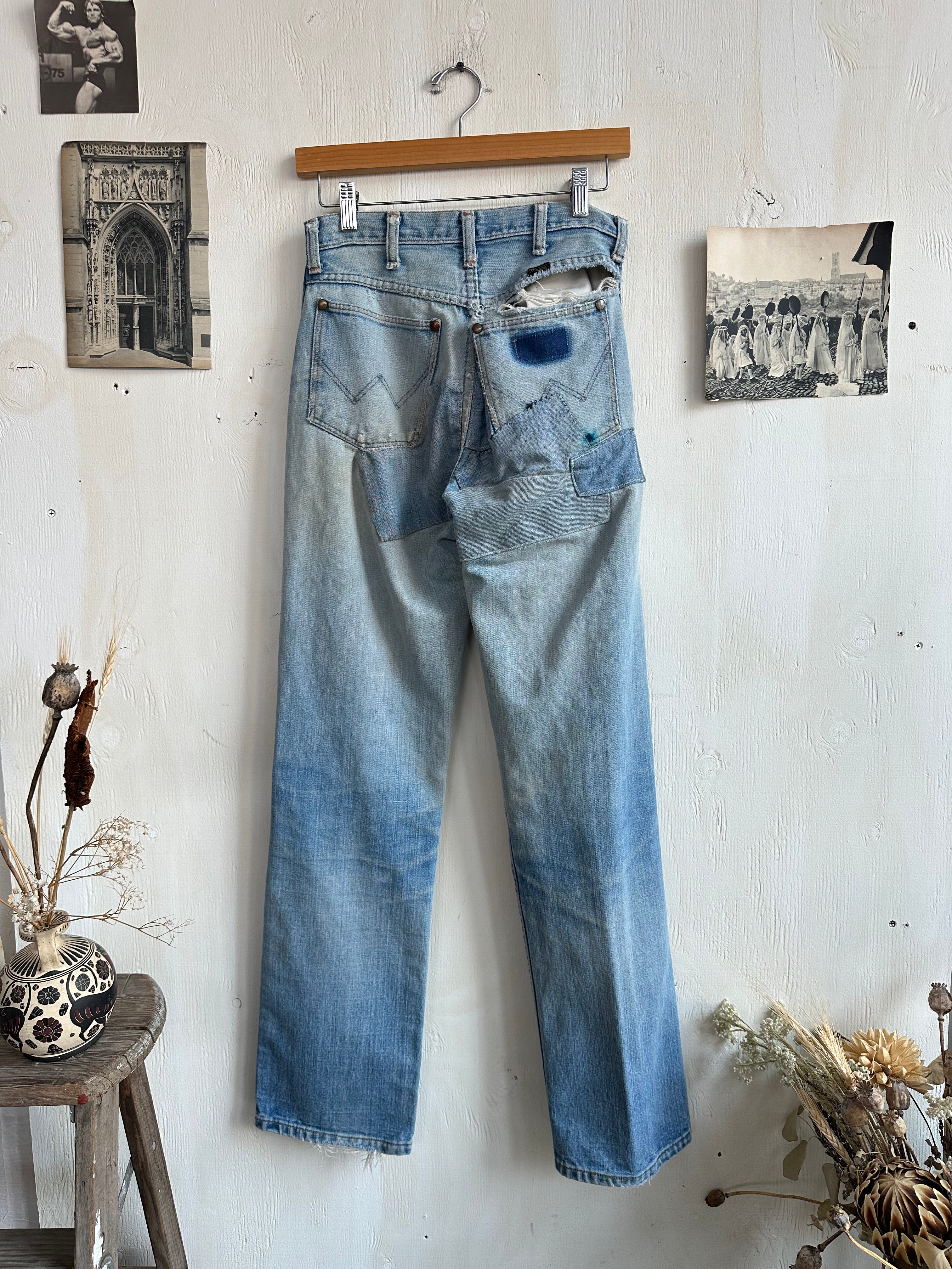 1970s Thrashed Wrangler Jeans (28/32)