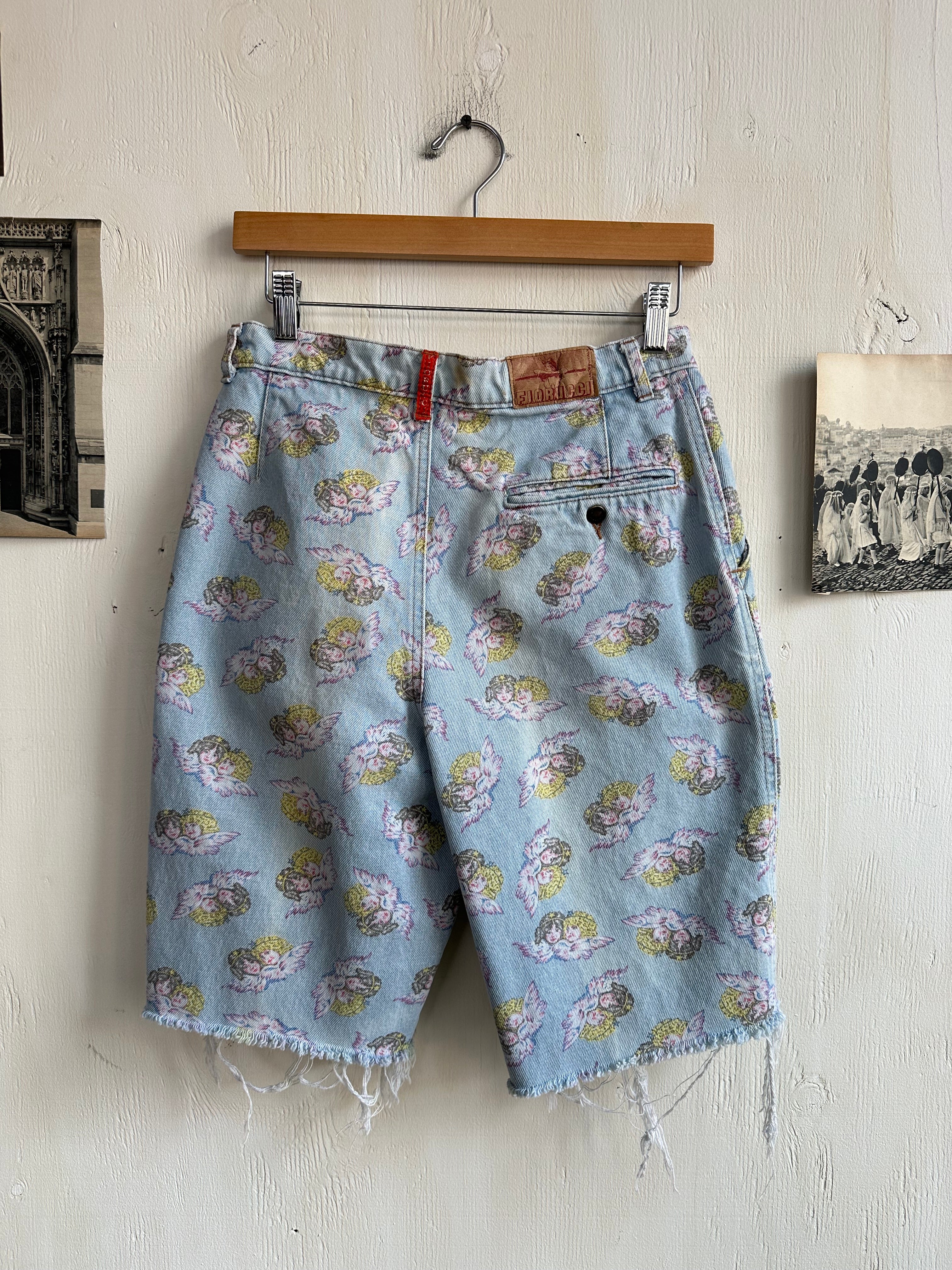 1990s/2000s Fiorucci Pleated Cherub Shorts (28)