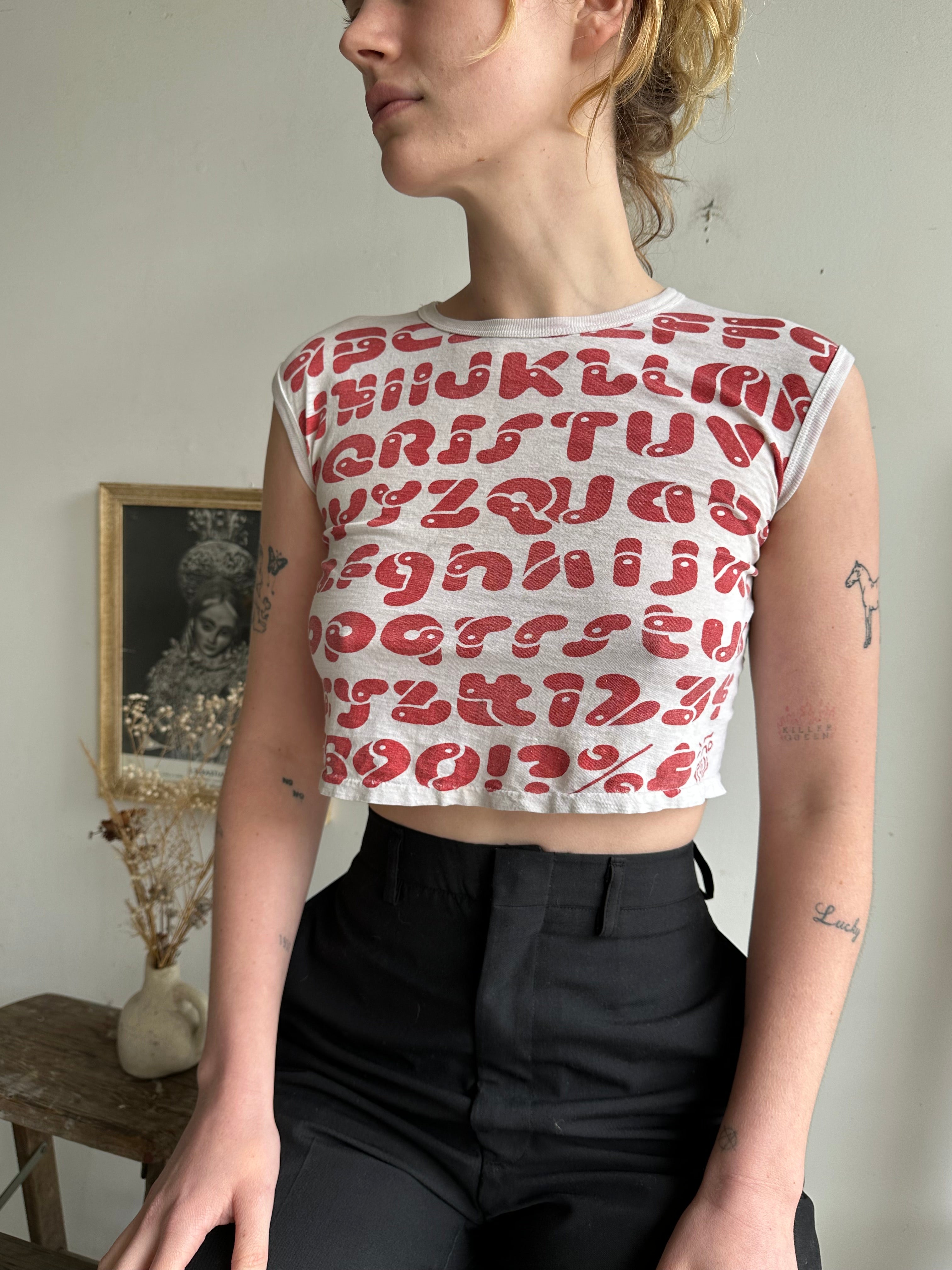 1980s Alphabet Tiny Tee (XS)