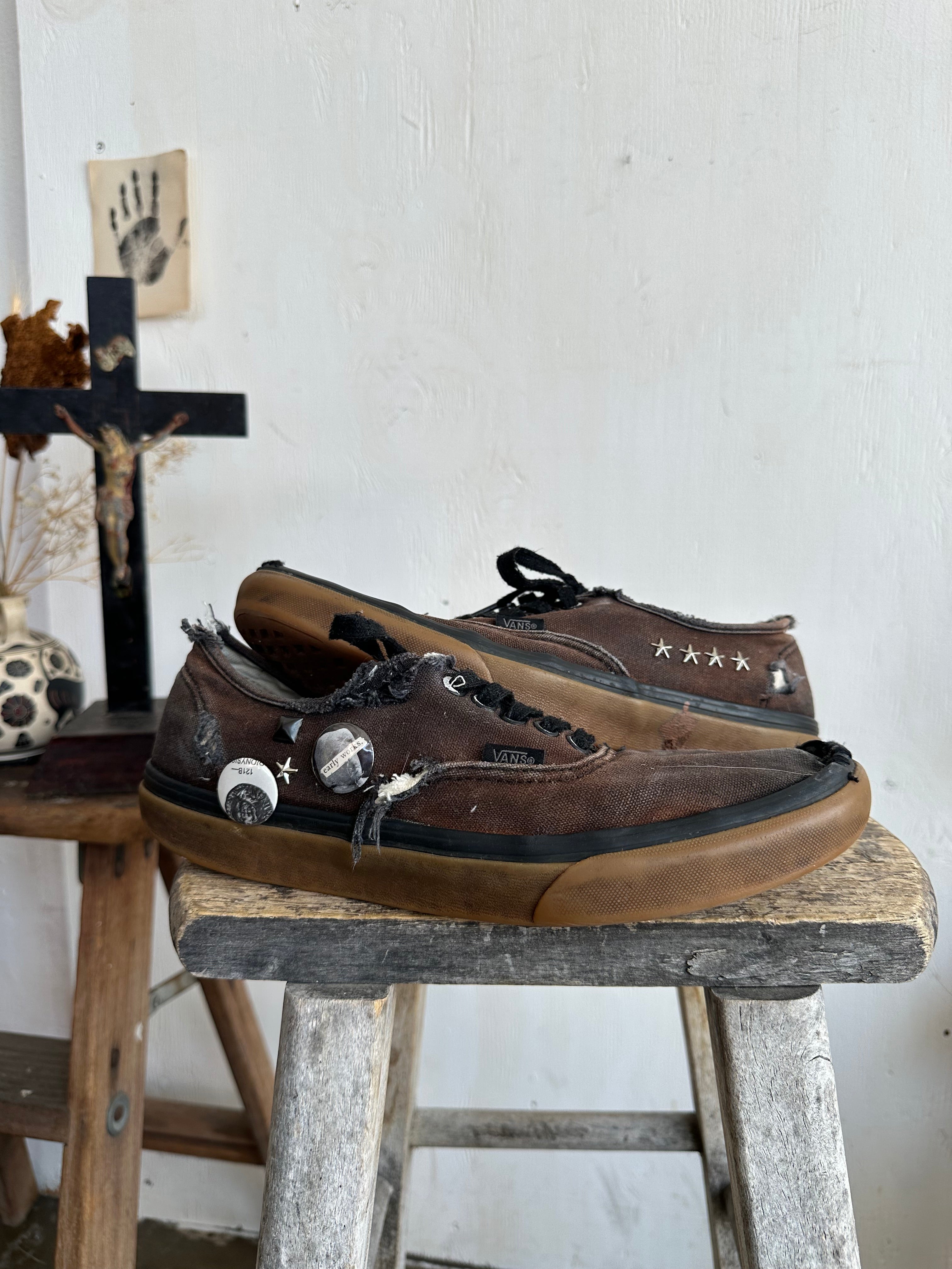 Vintage Repaired Crust Vans (8 1/2 - 9)