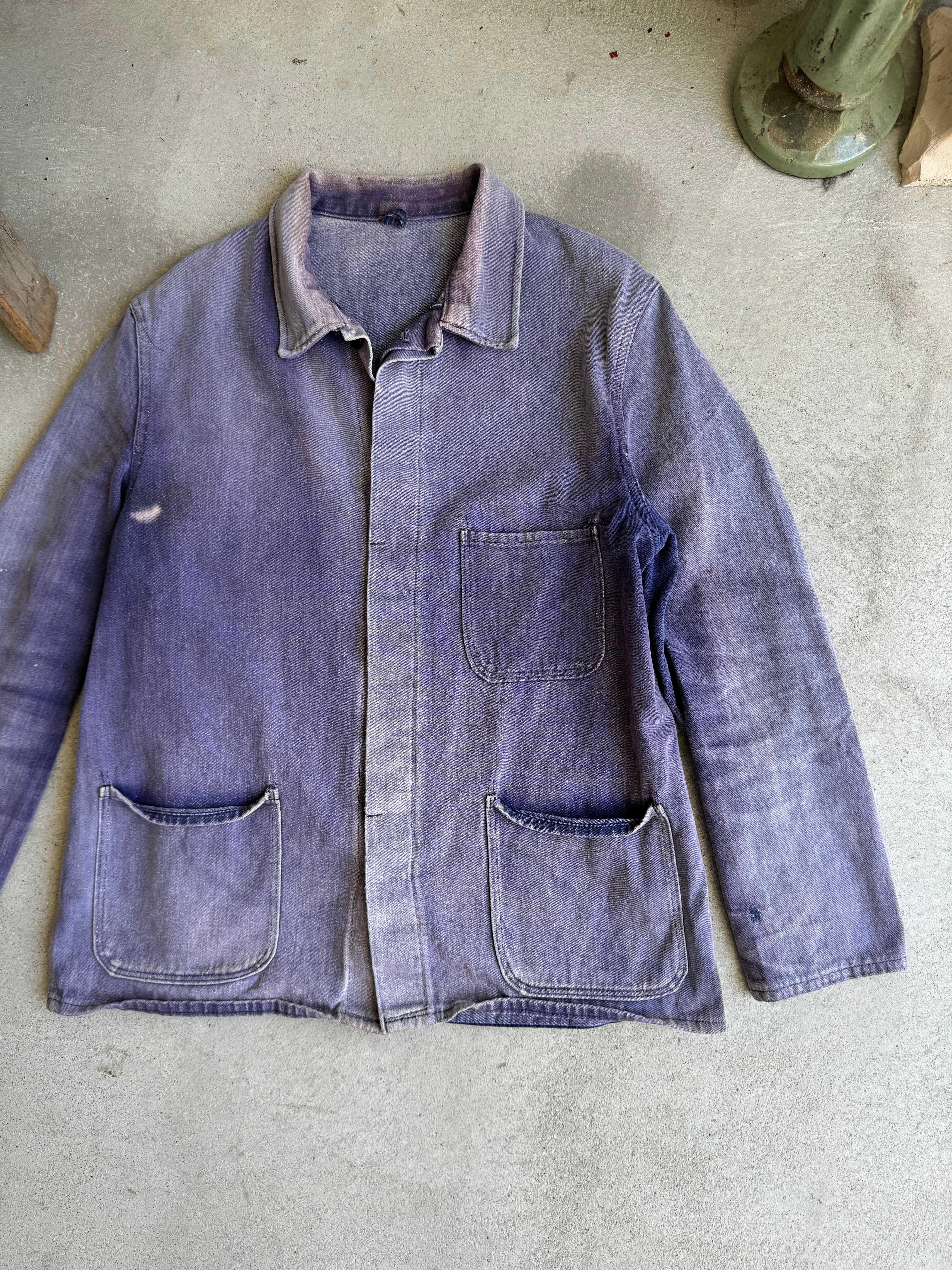 1970s Sunfaded Purple Chore Jacket (XL)