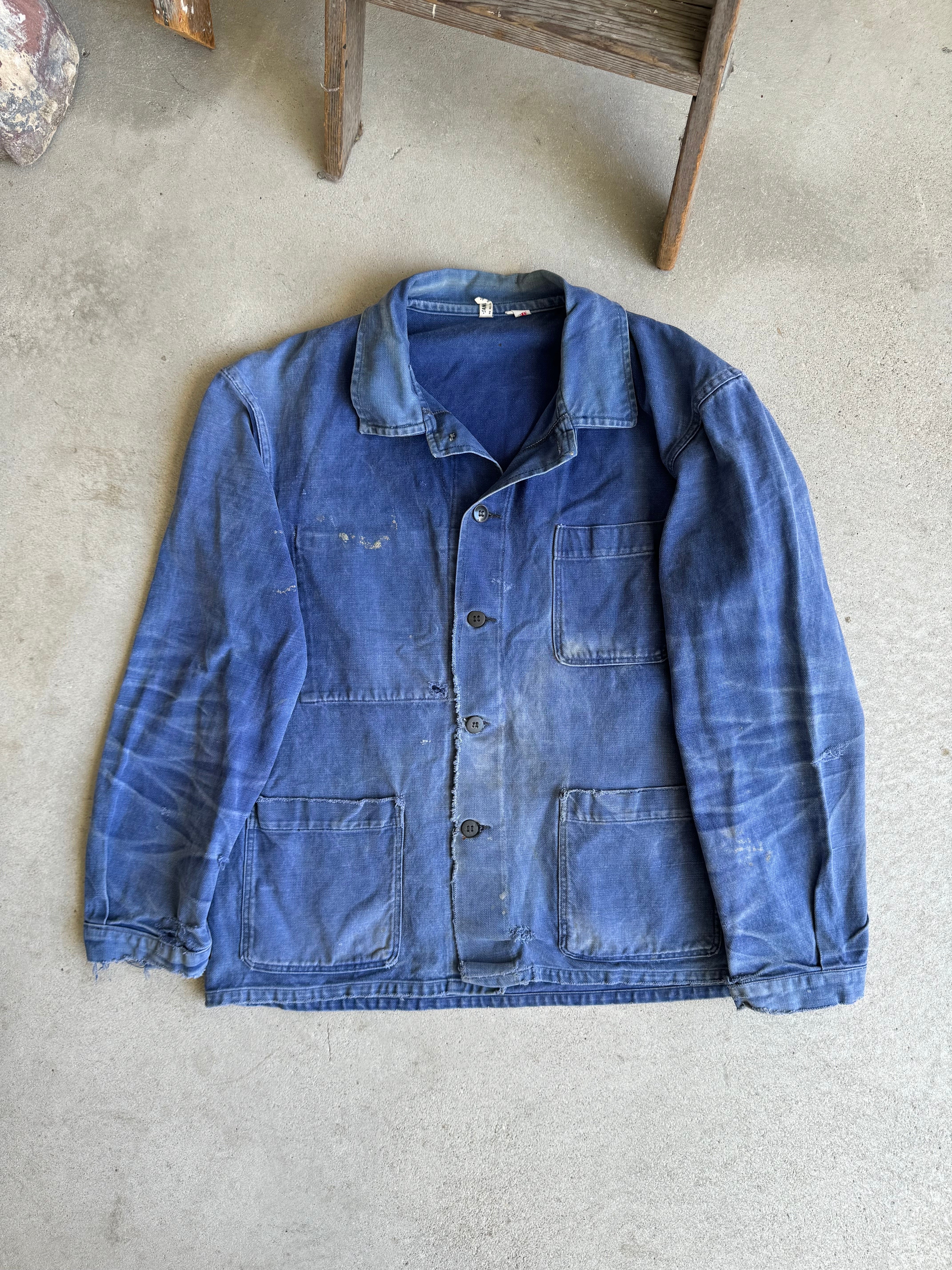 1970s Distressed/Honeycomb Chore Jacket (XL)