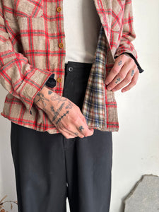 1970s Well-Worn Levi's Cotton-Lined Wool Flannel (L/XL)