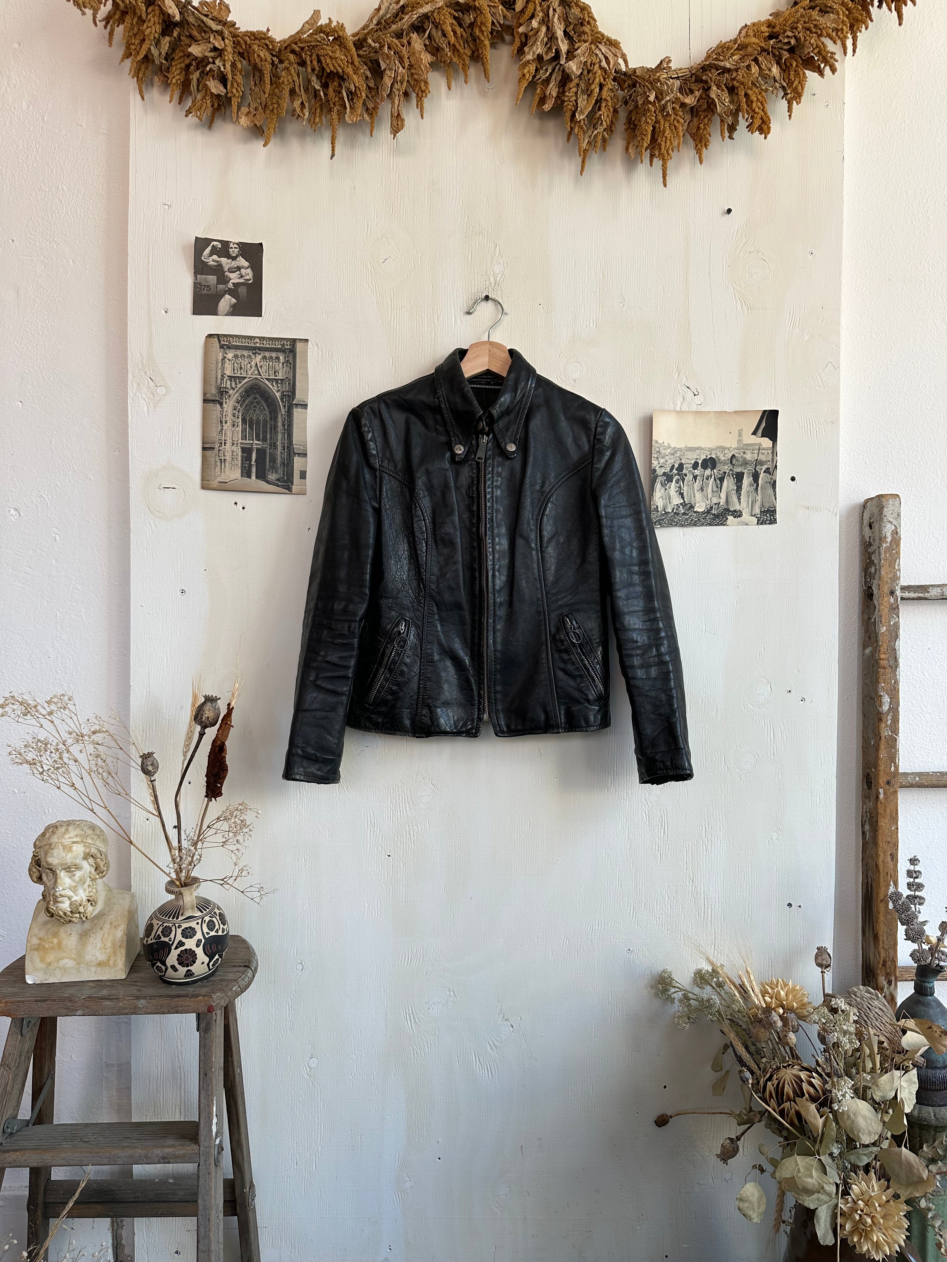 1980s Leather Jacket (XS/S)