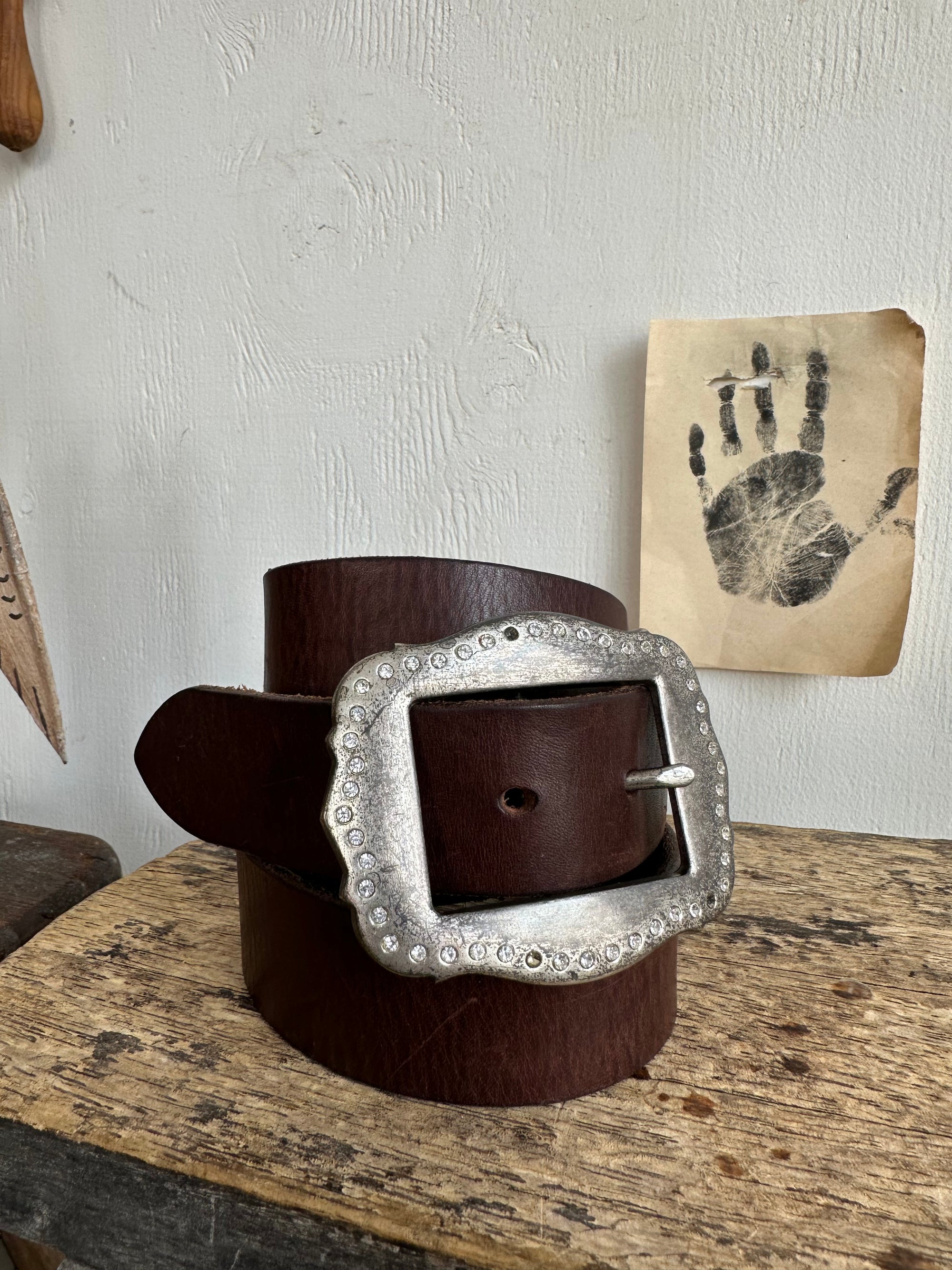 Vintage Made in England Abercrombie & Fitch Leather Belt