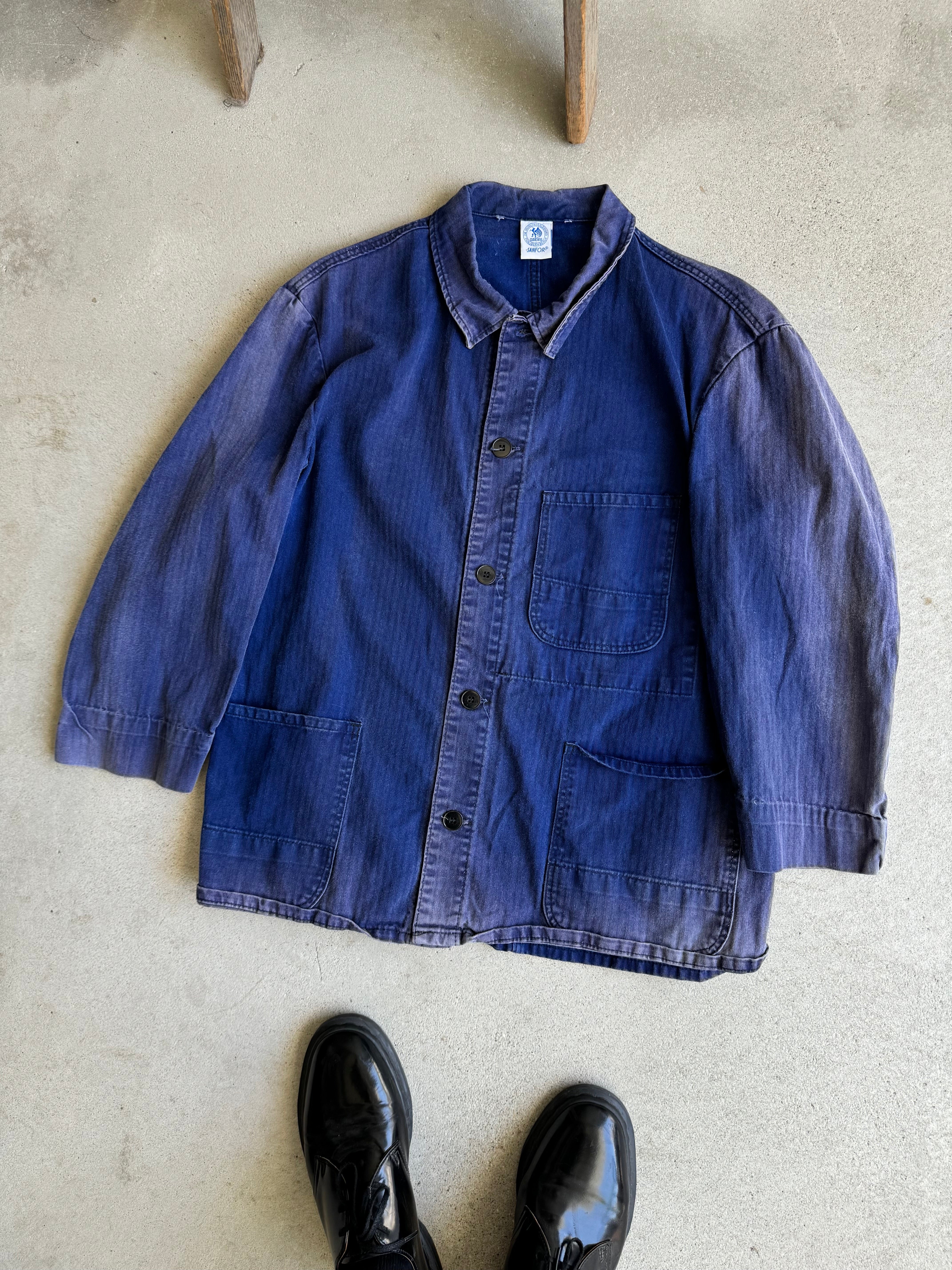 1980s Sunfaded Sanfor Chore Jacket (Boxy L)