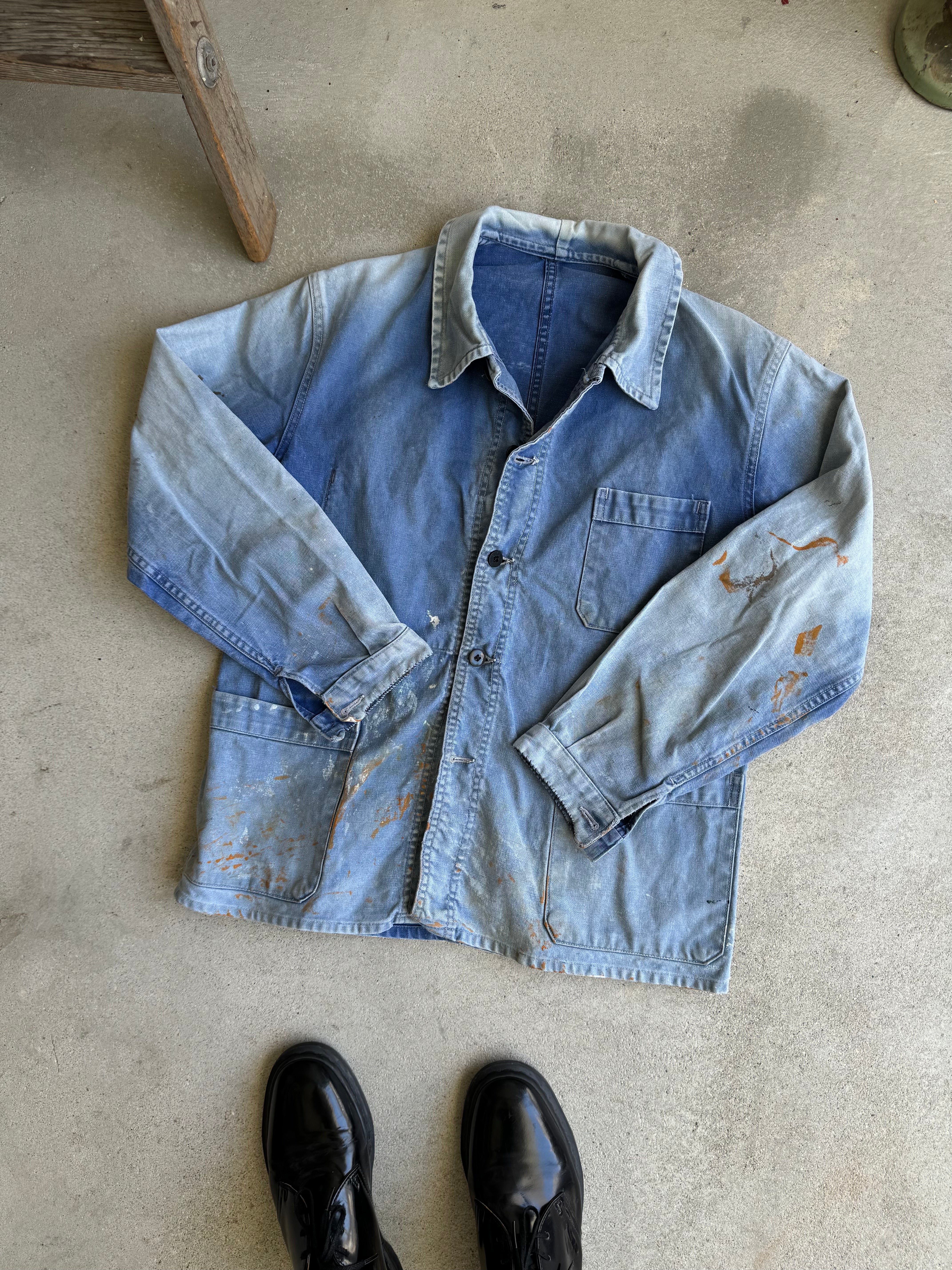 1970s Paint-Stained Chore Jacket (L)