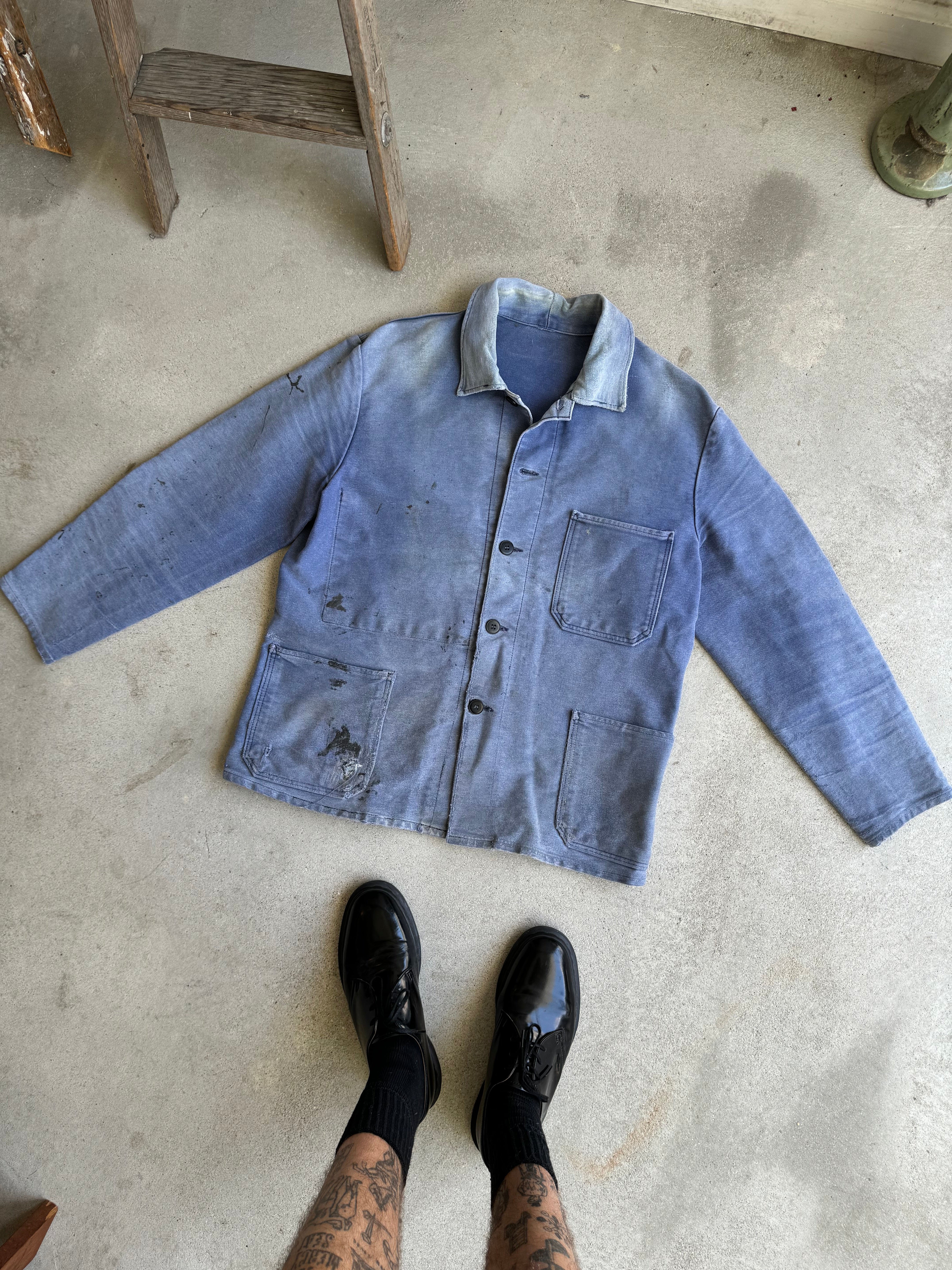 1960s Well-Worn Moleskin Chore Jacket (XL)