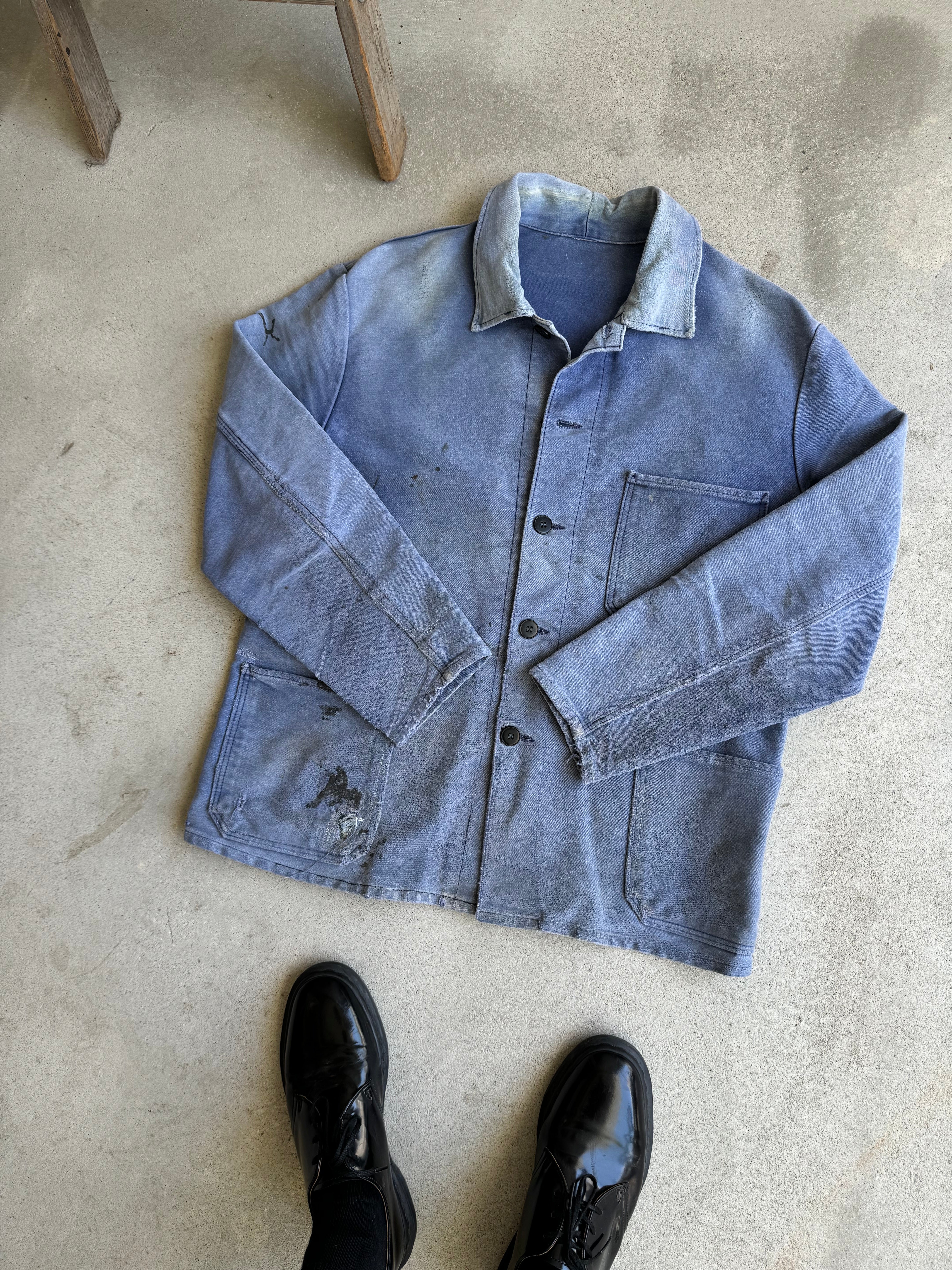 1960s Well-Worn Moleskin Chore Jacket (XL)