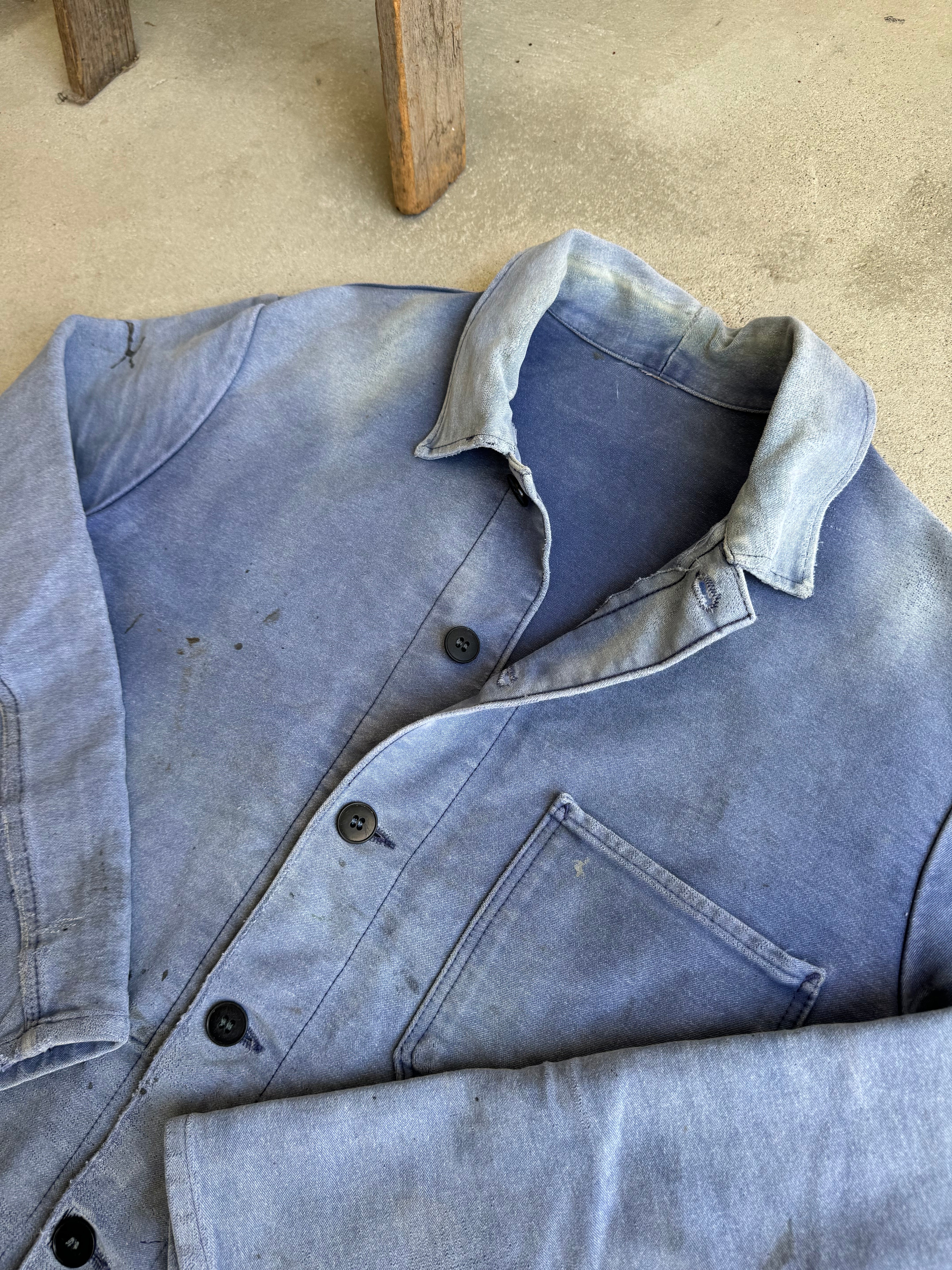 1960s Well-Worn Moleskin Chore Jacket (XL)