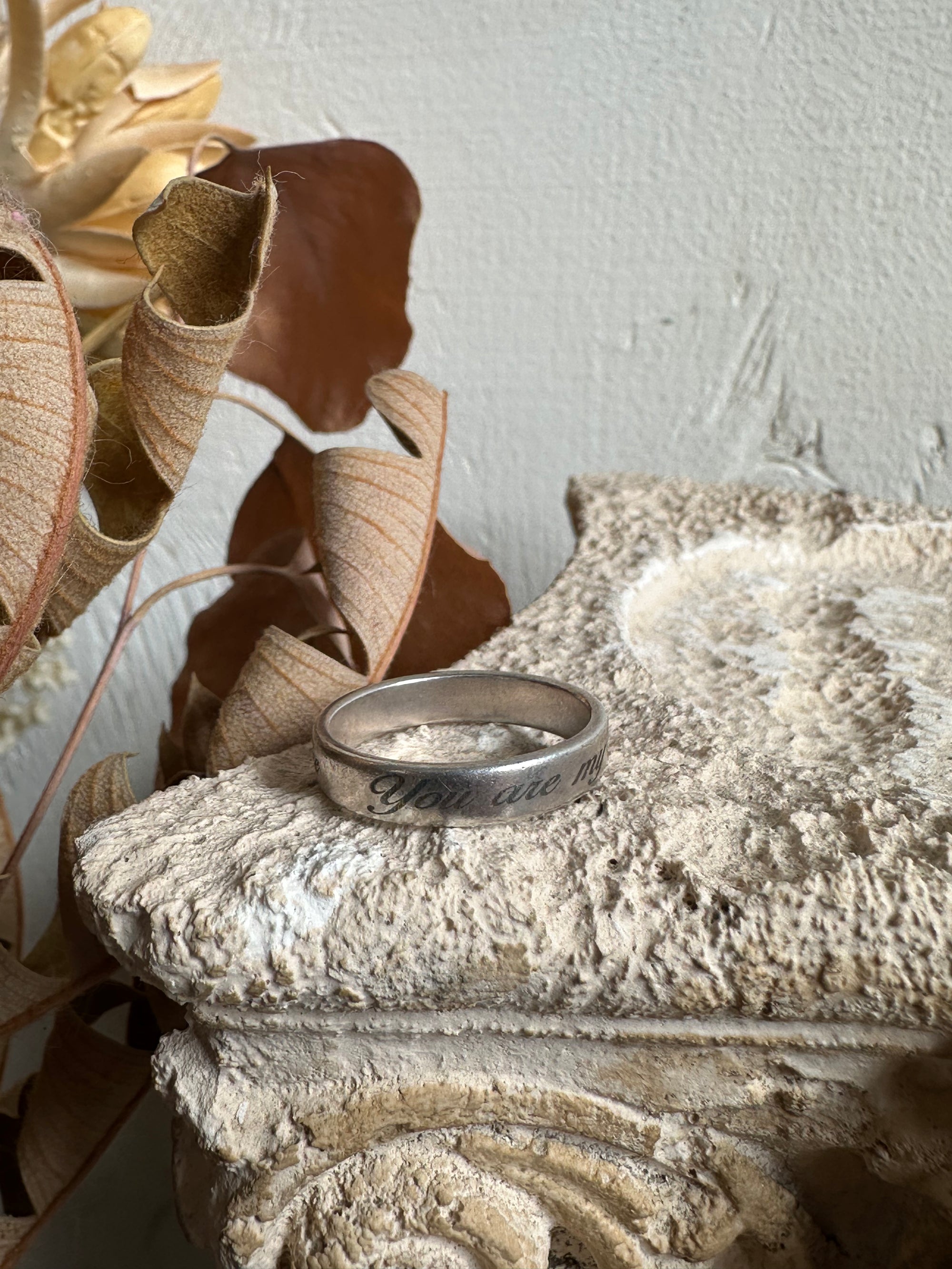 Vintage Sterling “You Are My Sunshine” Ring