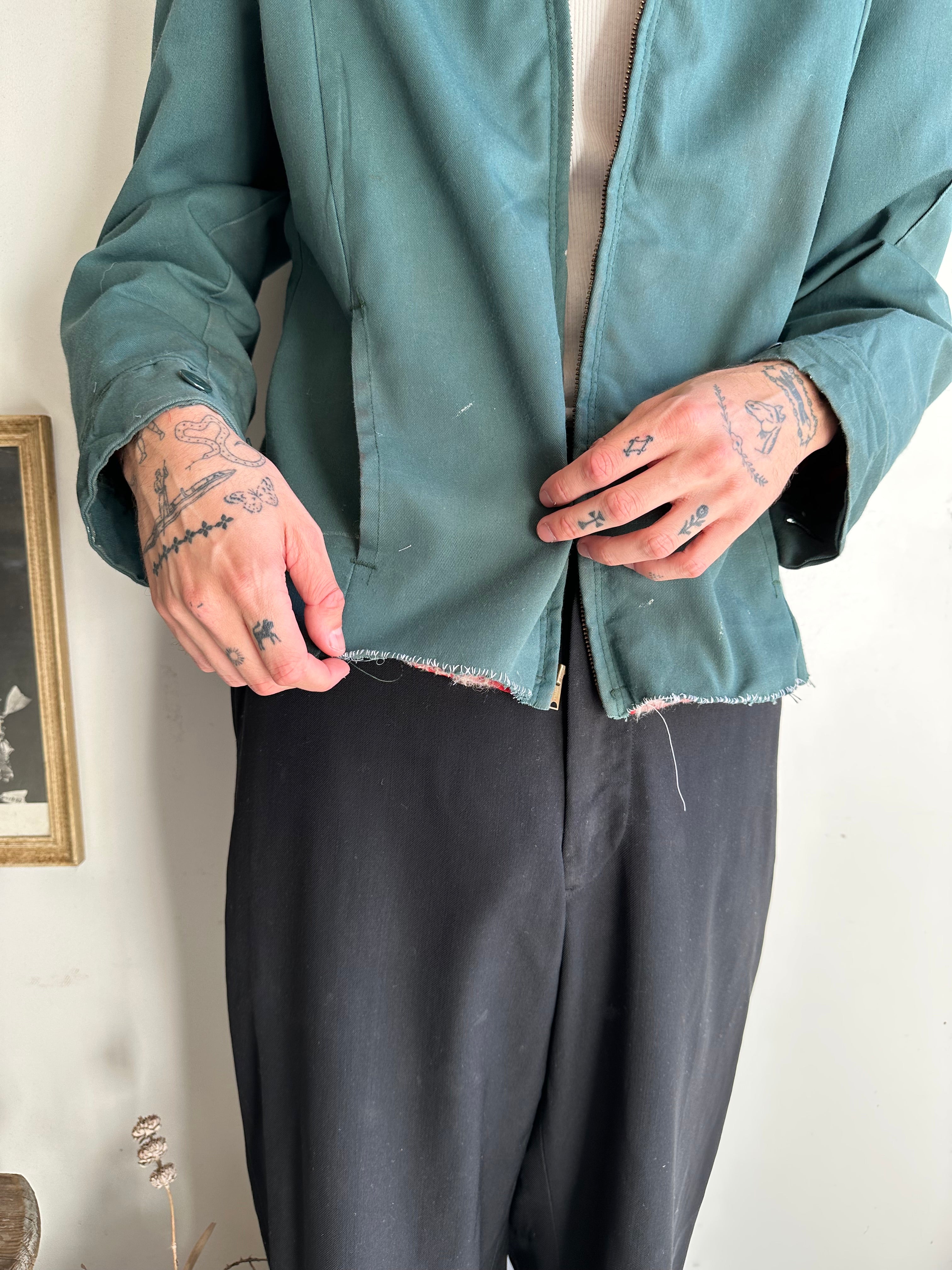 1960s Thrashed and Chopped Blanket-Lined Work Jacket (L/XL)