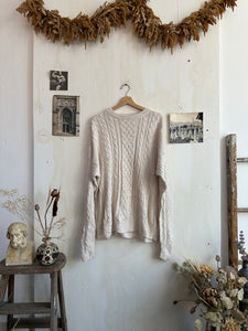 1990s Cotton Cable Knit (Boxy XL)