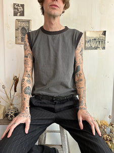1980s Faded Banded Muscle Tank (S/M)