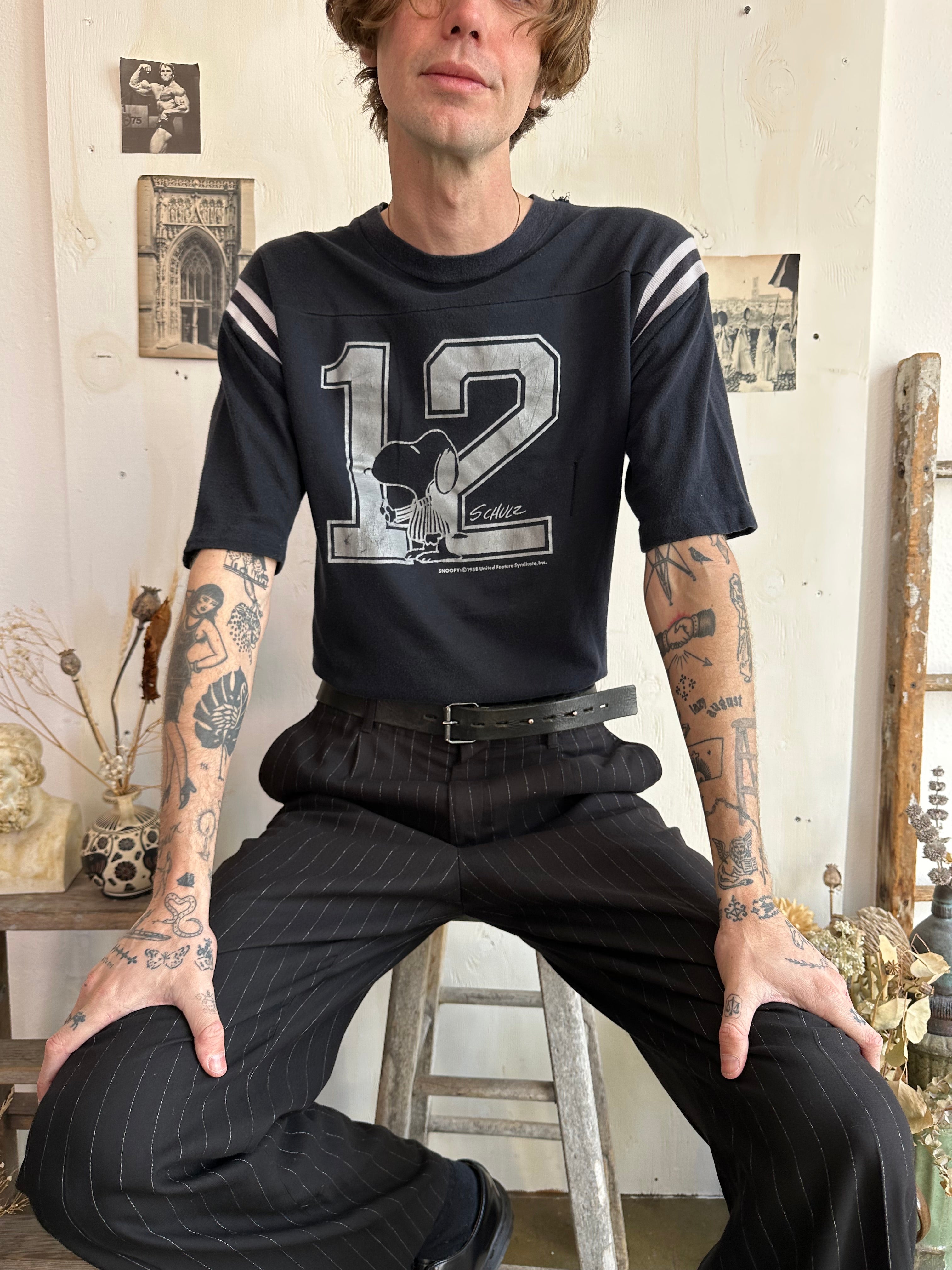 1970s Faded Snoopy Jersey Tee (L/XL)