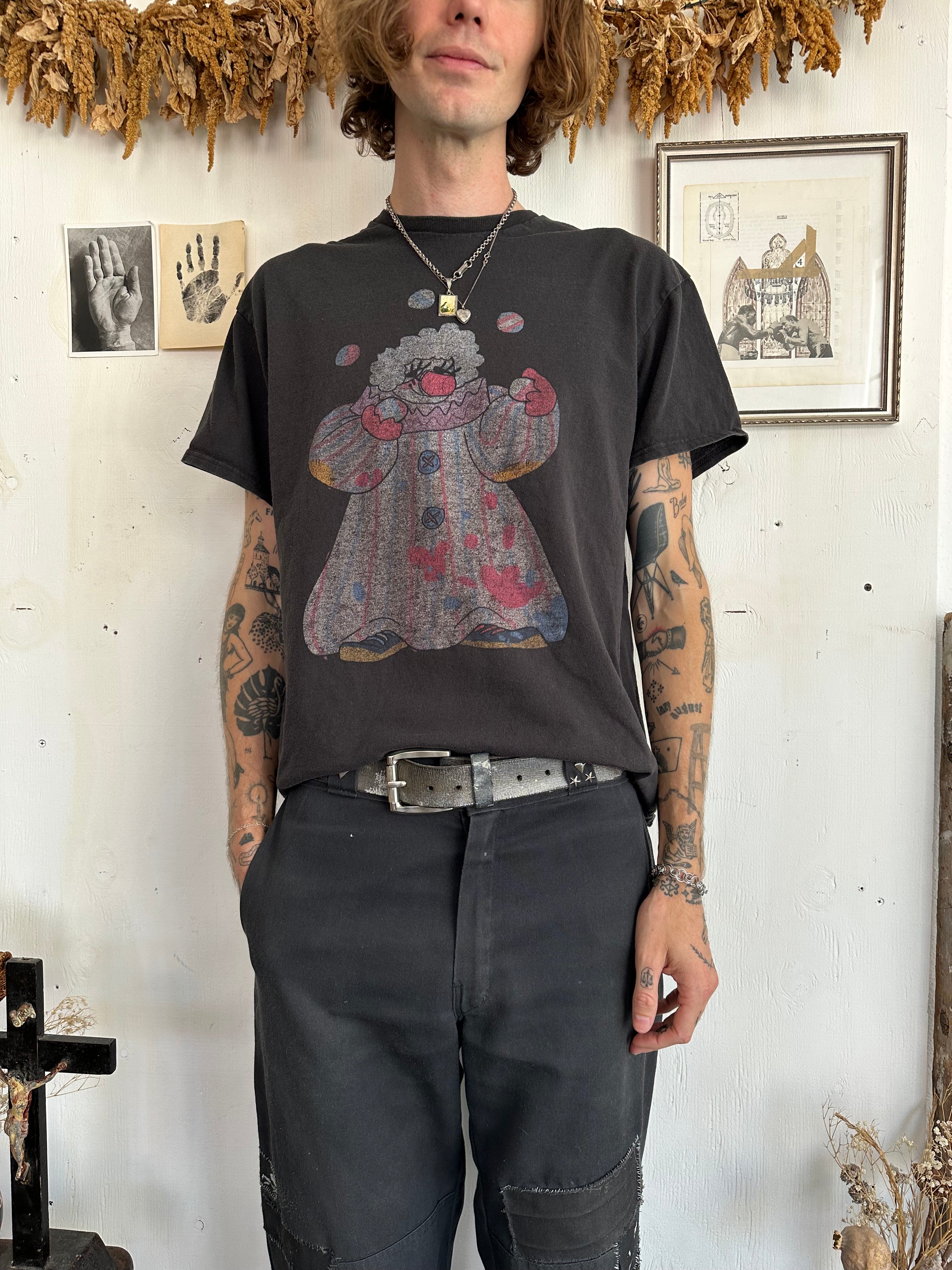 2000s Faded Clown T-Shirt (M/L)