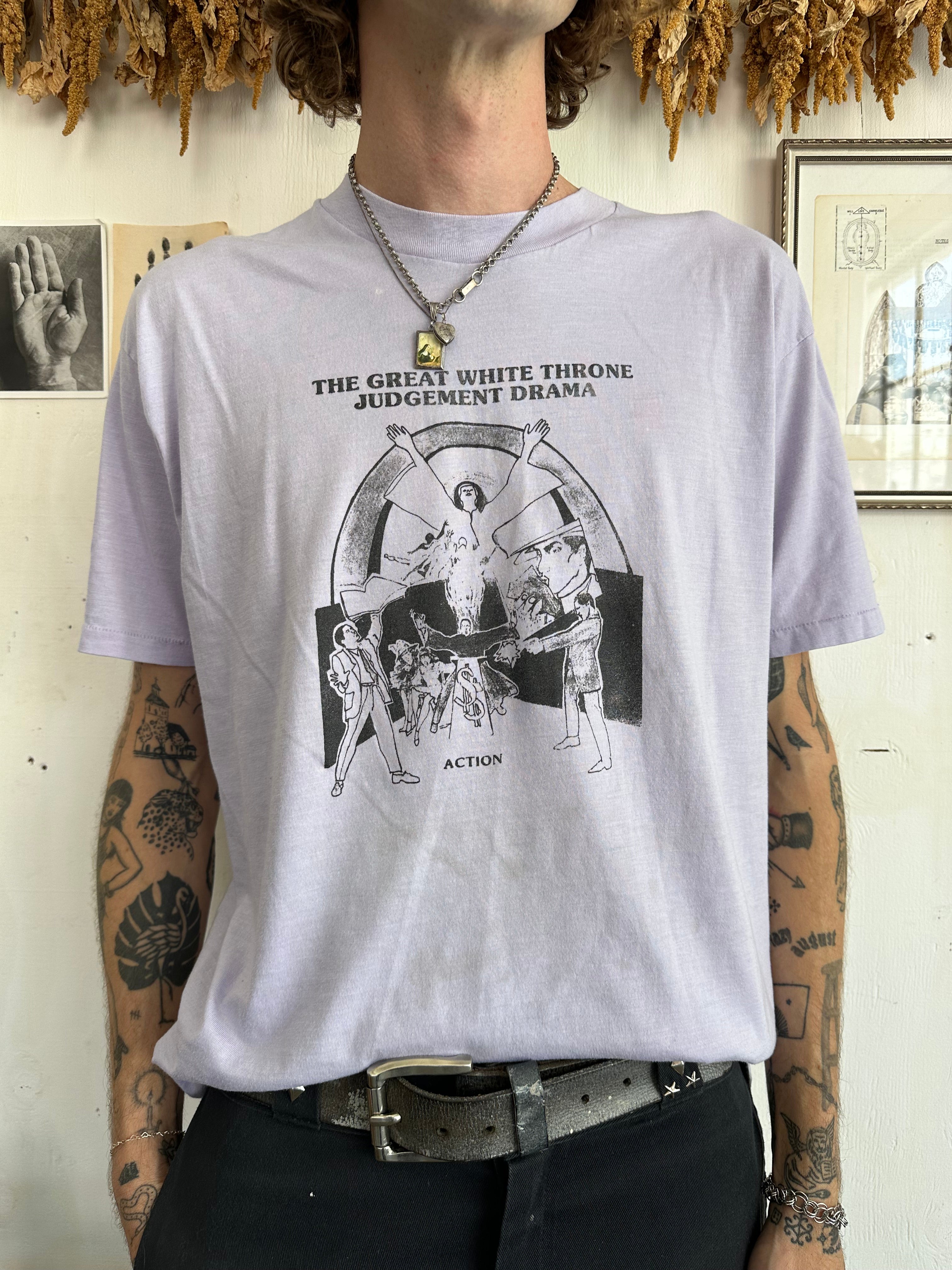 1980s Well Worn The Great White Throne T-Shirt (L)