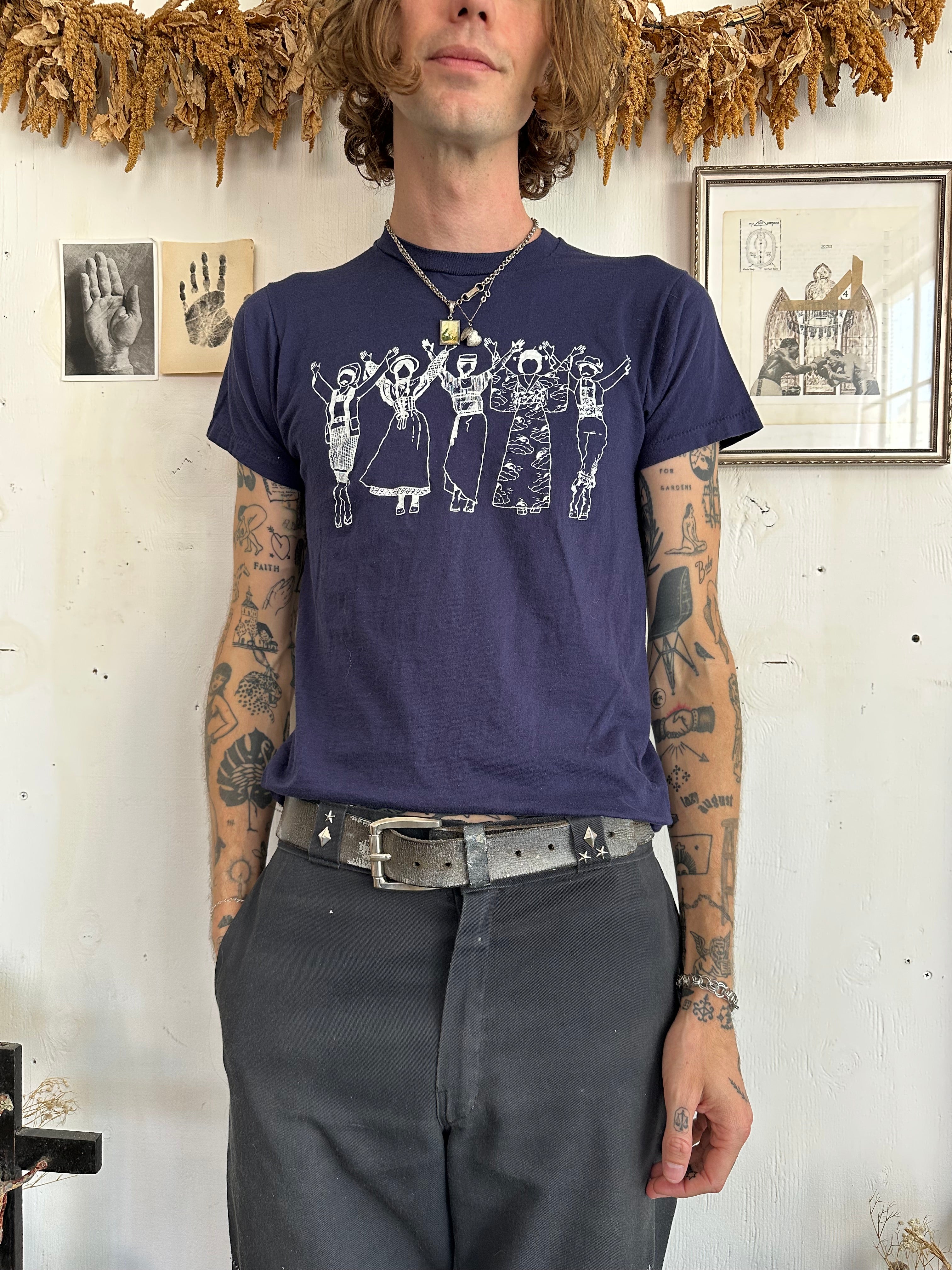 1980s Folk Dancer T-Shirt (S/M)