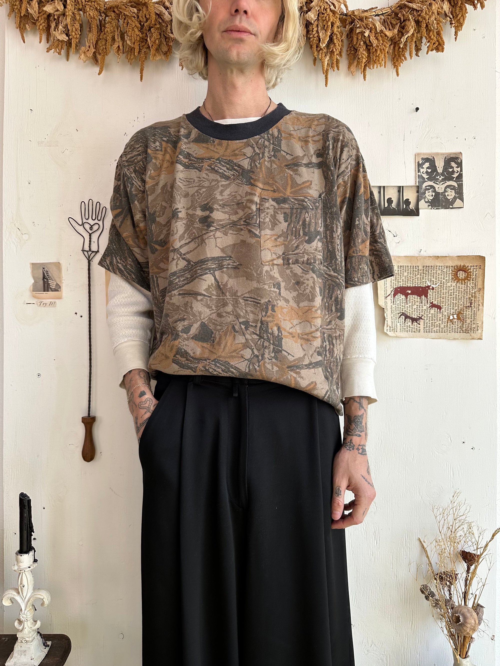1980s Boxy Real Tree Camo Tee