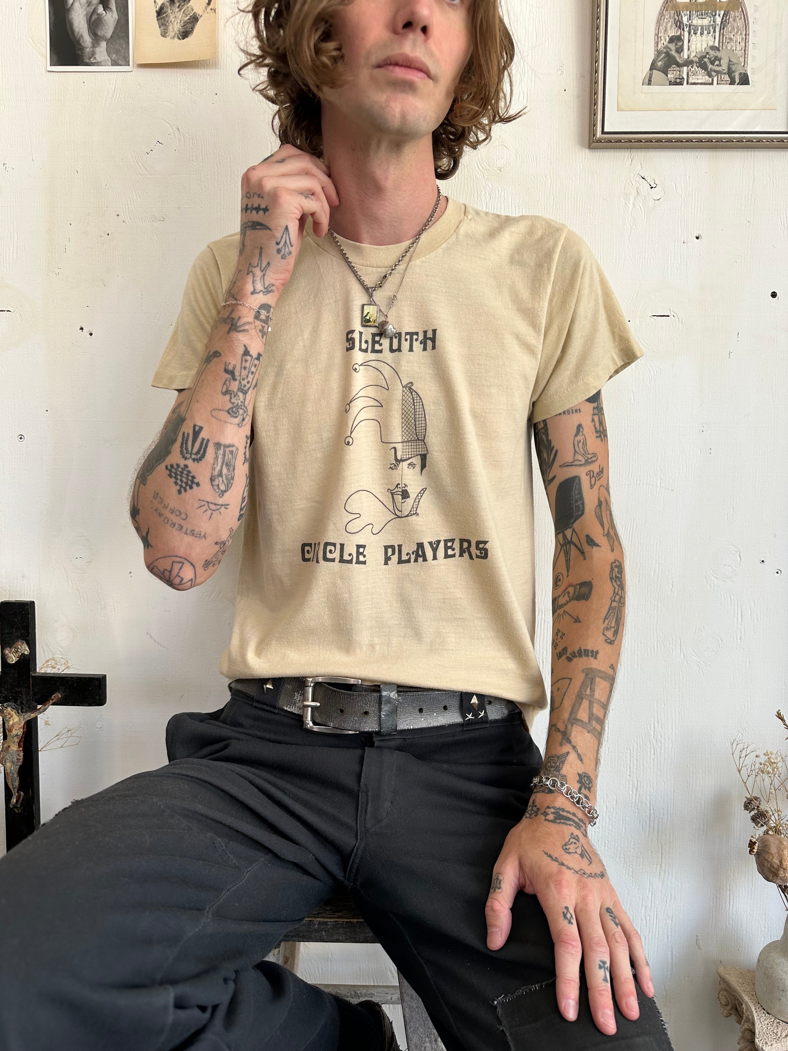 1980s Paper Thin Sleuth Circle Players Tee (M)