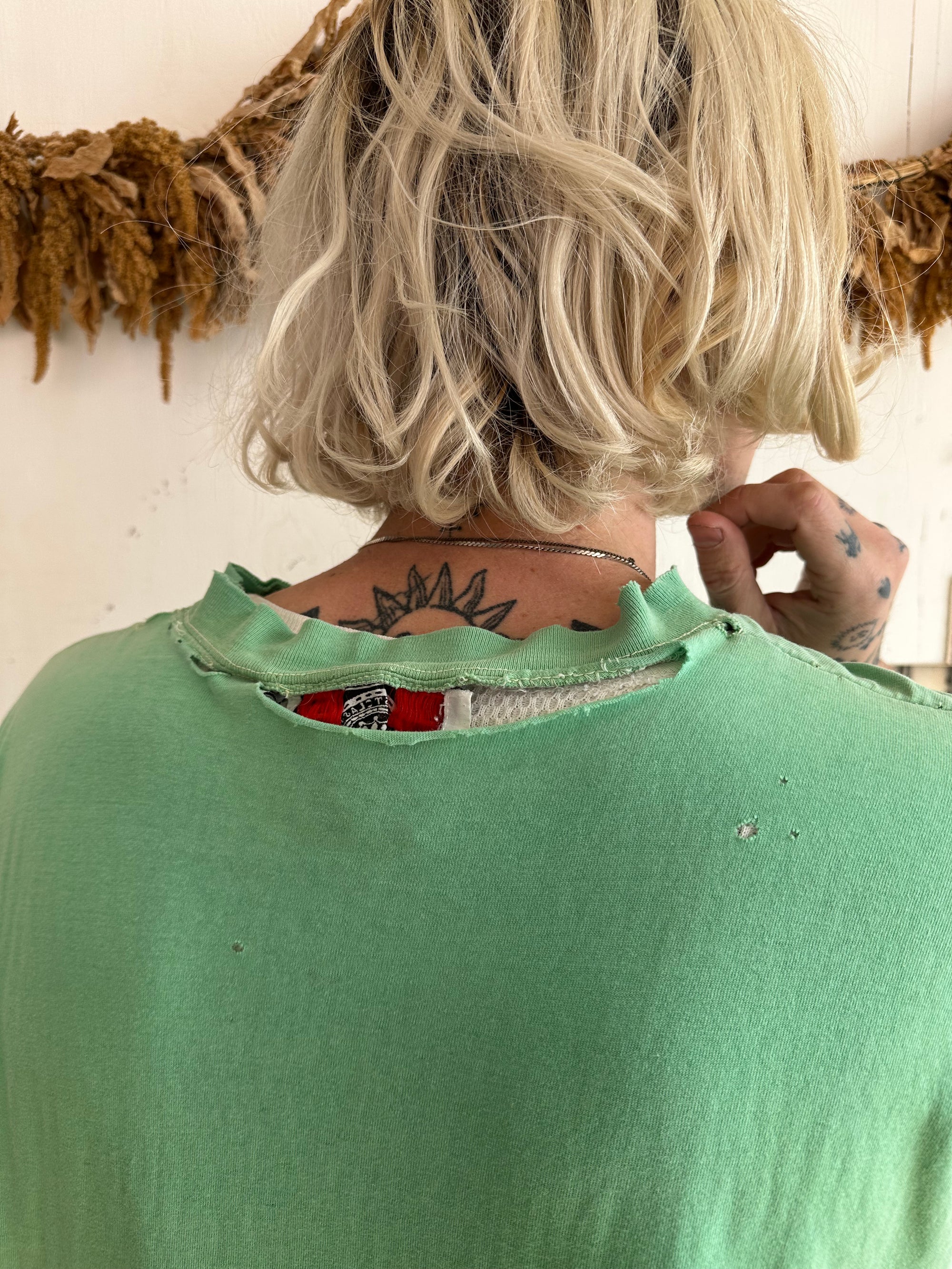 1980s Thrashed Green Blank