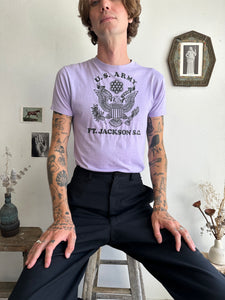 1970s Lavender U.S. Army Tee (S/M)