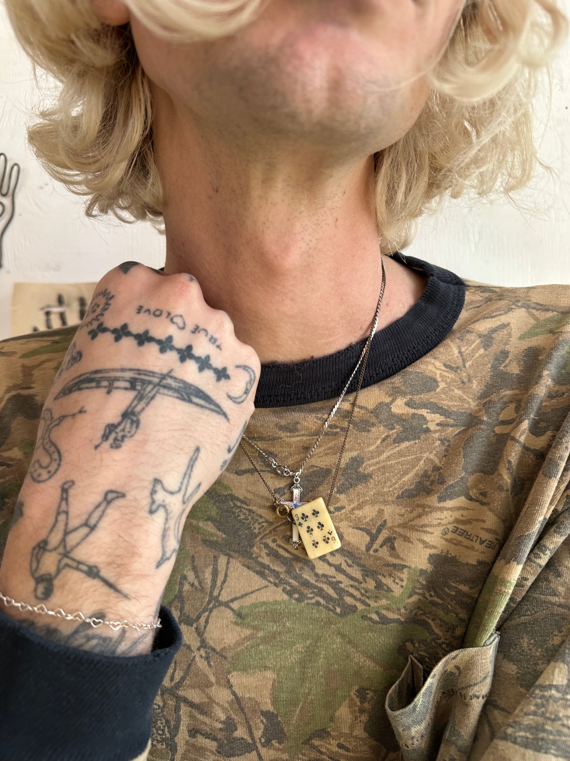 1980s Well Worn Boxy Camo Long Sleeve