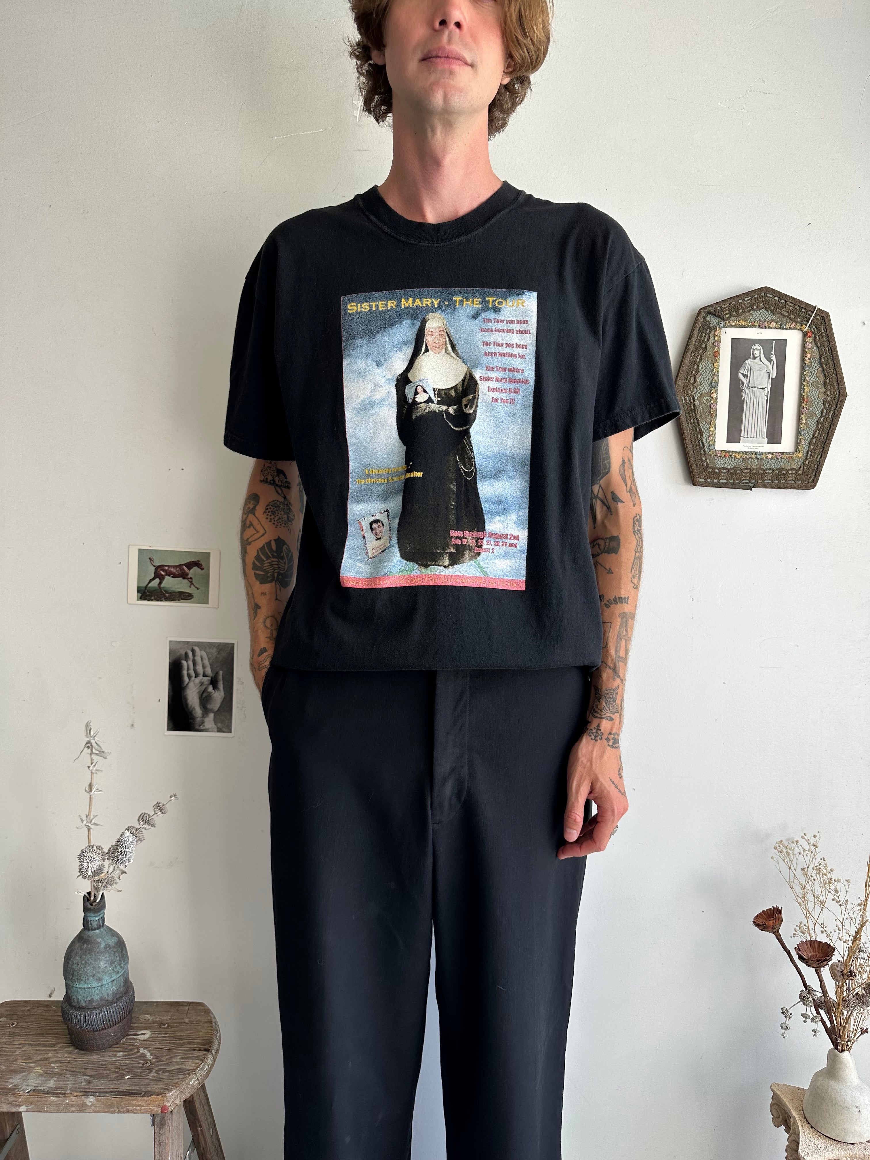 1990s/2000s Faded Sister Mary T-Shirt (L/XL)