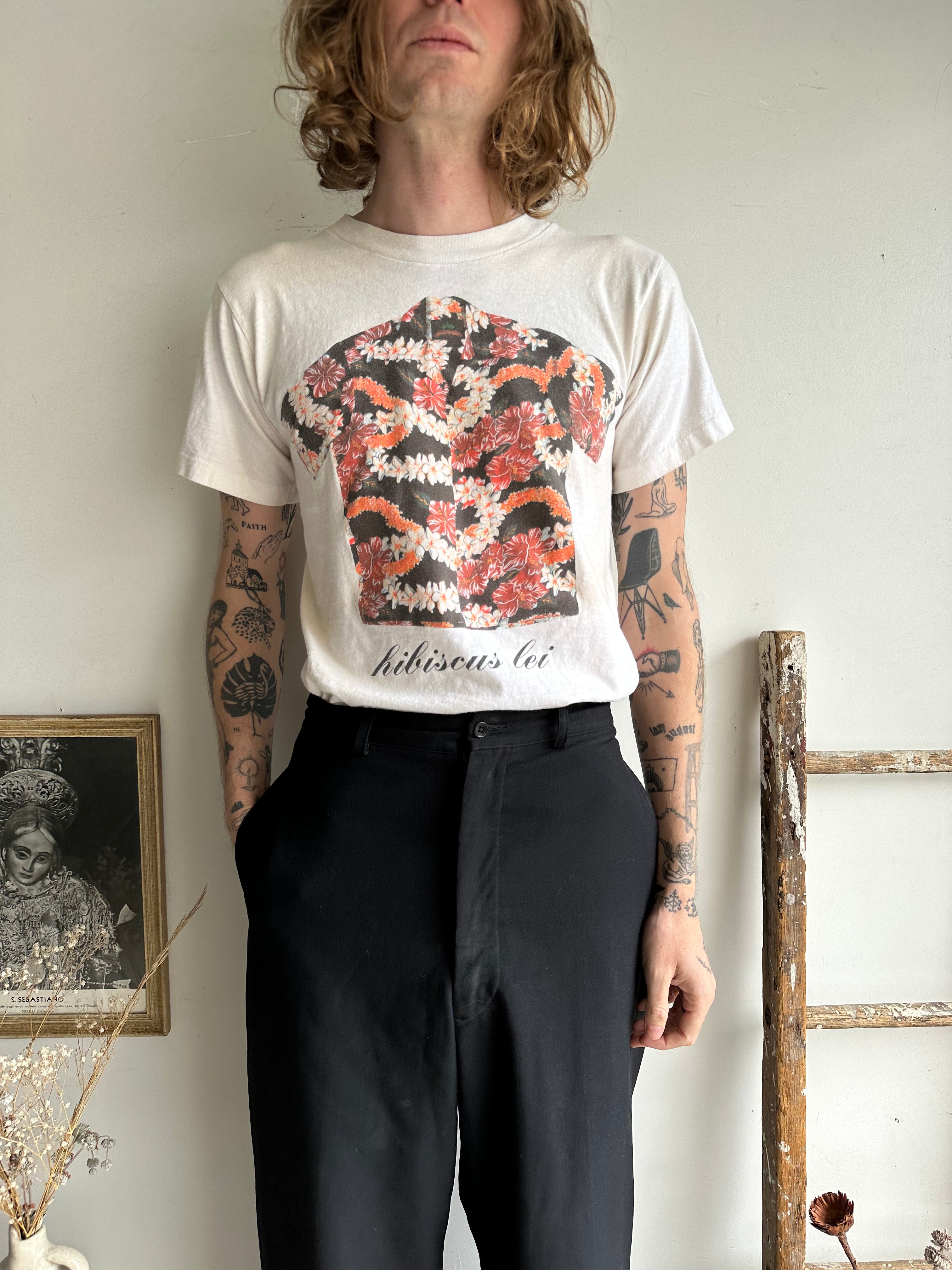 1980s Hibiscus Lei T-Shirt (M)