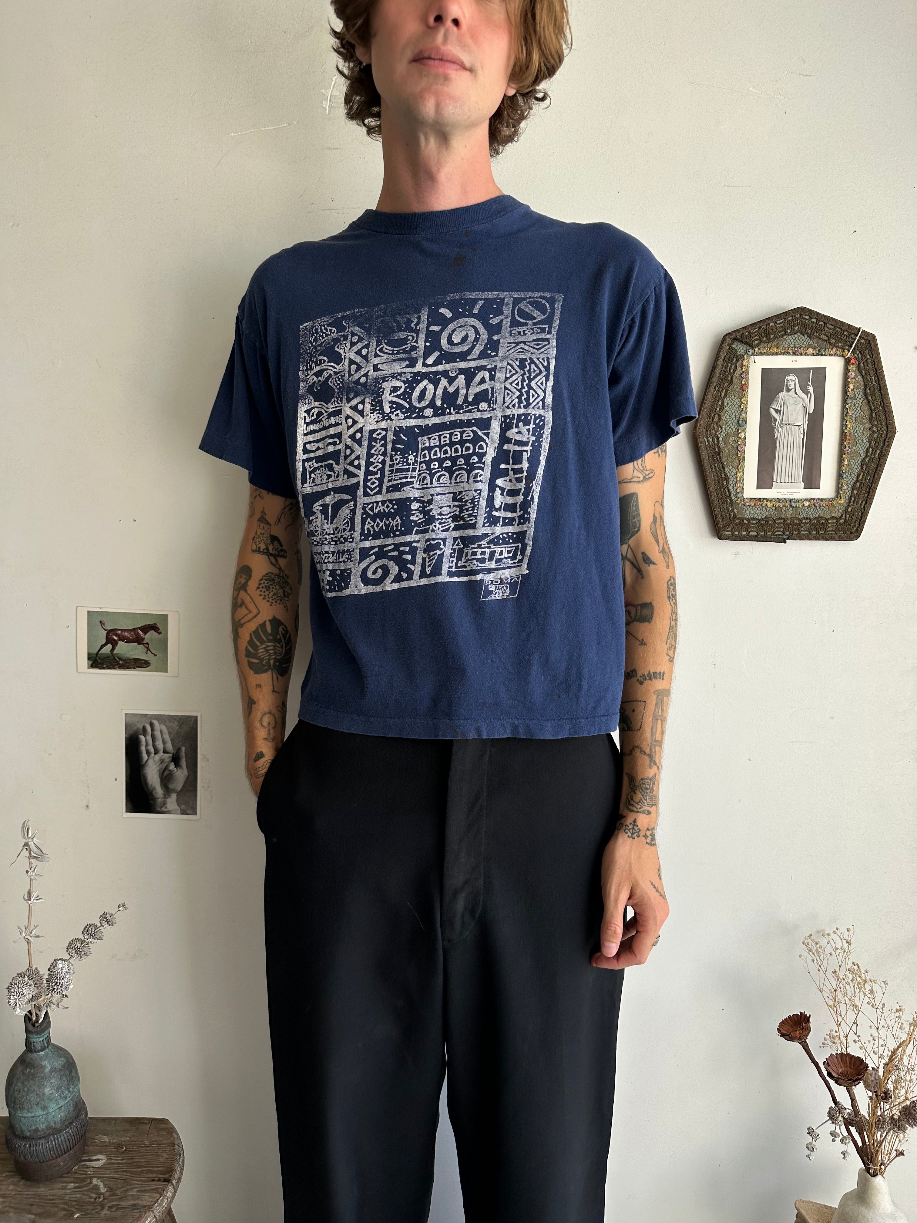 1980s Faded Roma T-Shirt (Boxy S)