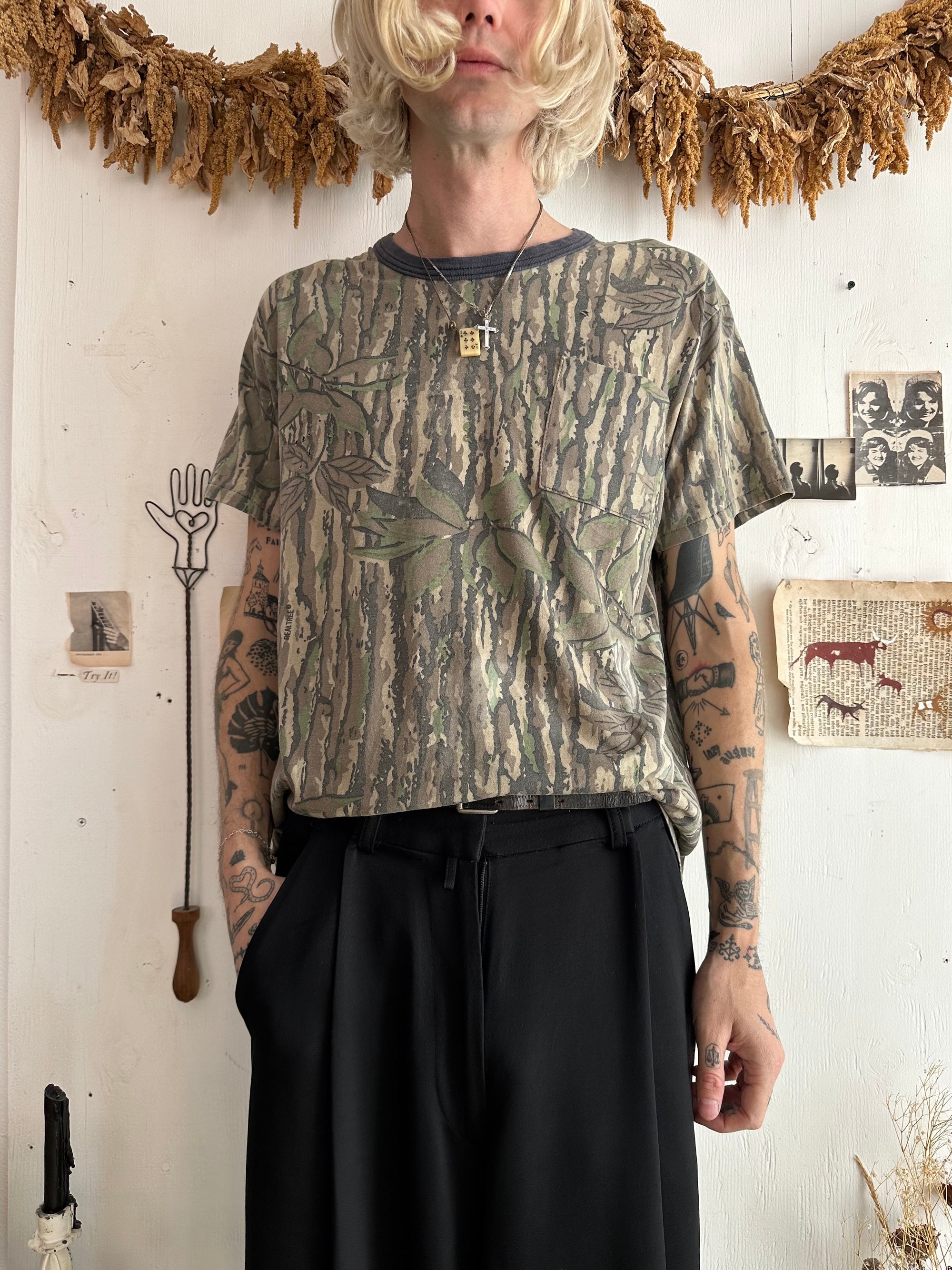 1980s Sunfaded Camo Shirt