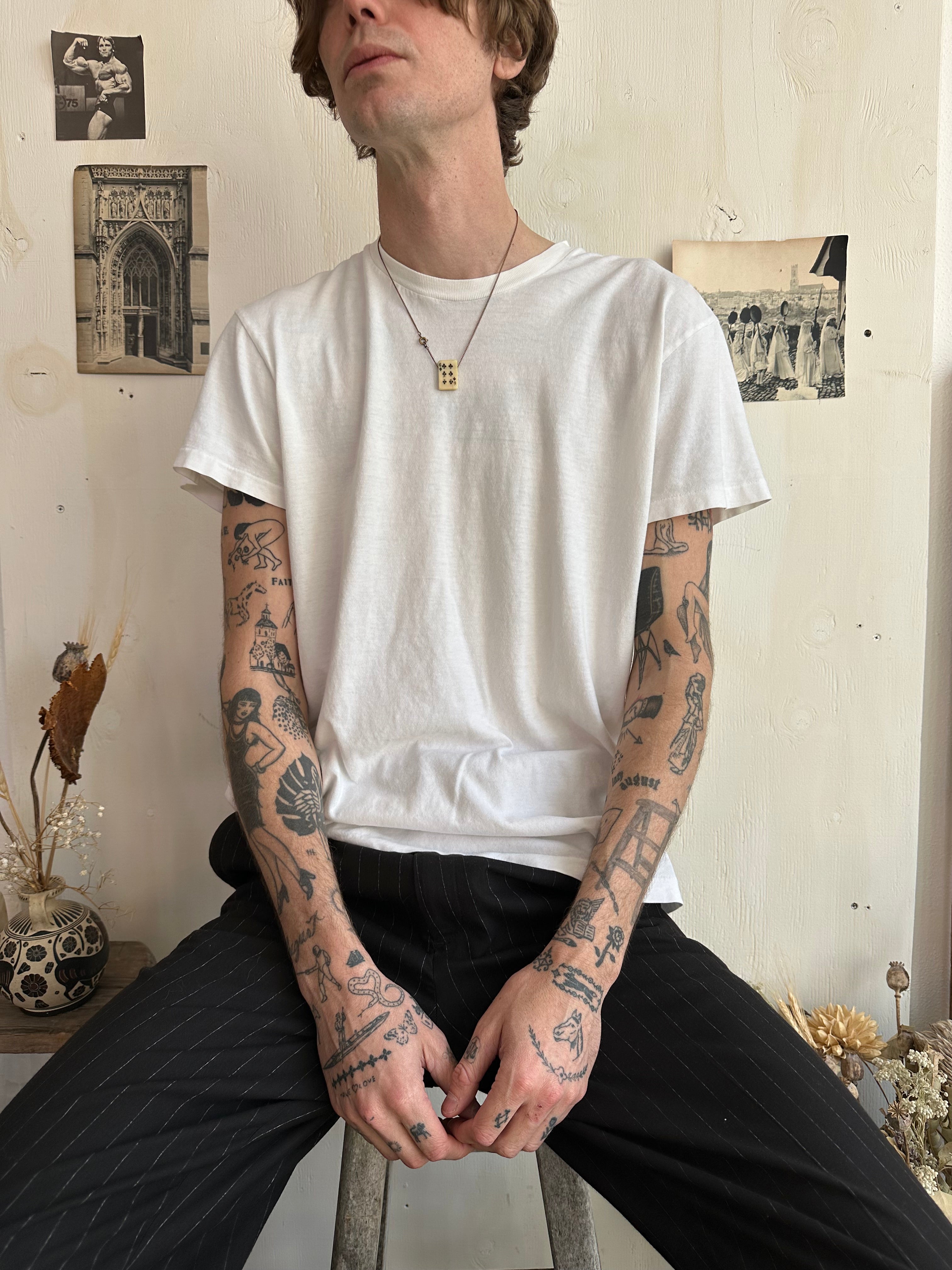 1980s Paper Thin White Blank (XL)