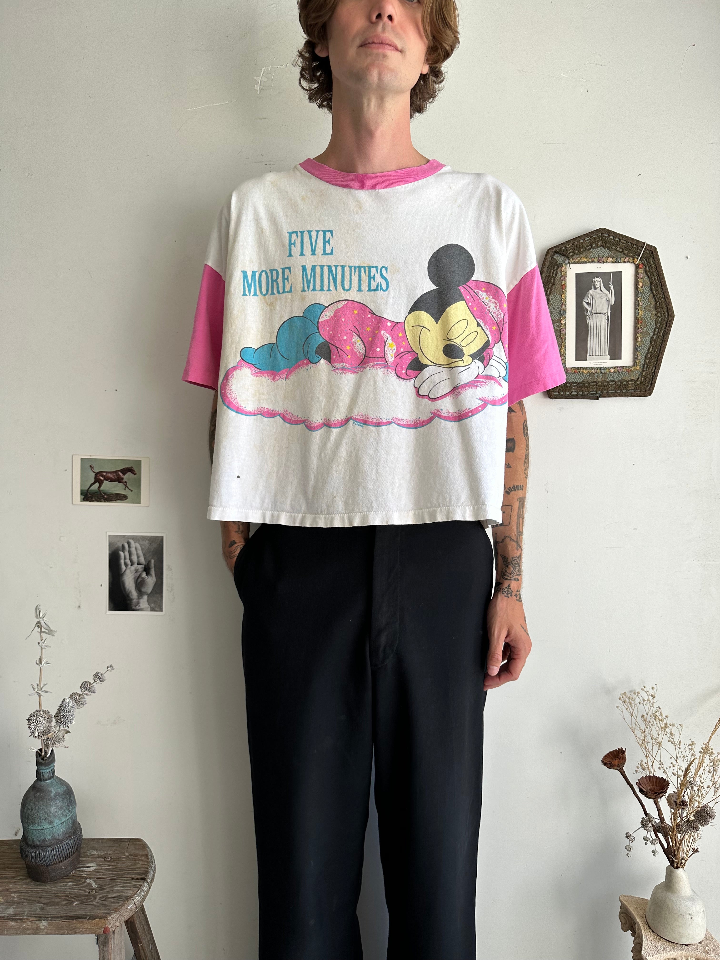 1980s Five More Minutes T-Shirt (Cropped M/L)