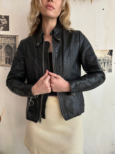 1980s Leather Jacket (XS/S)