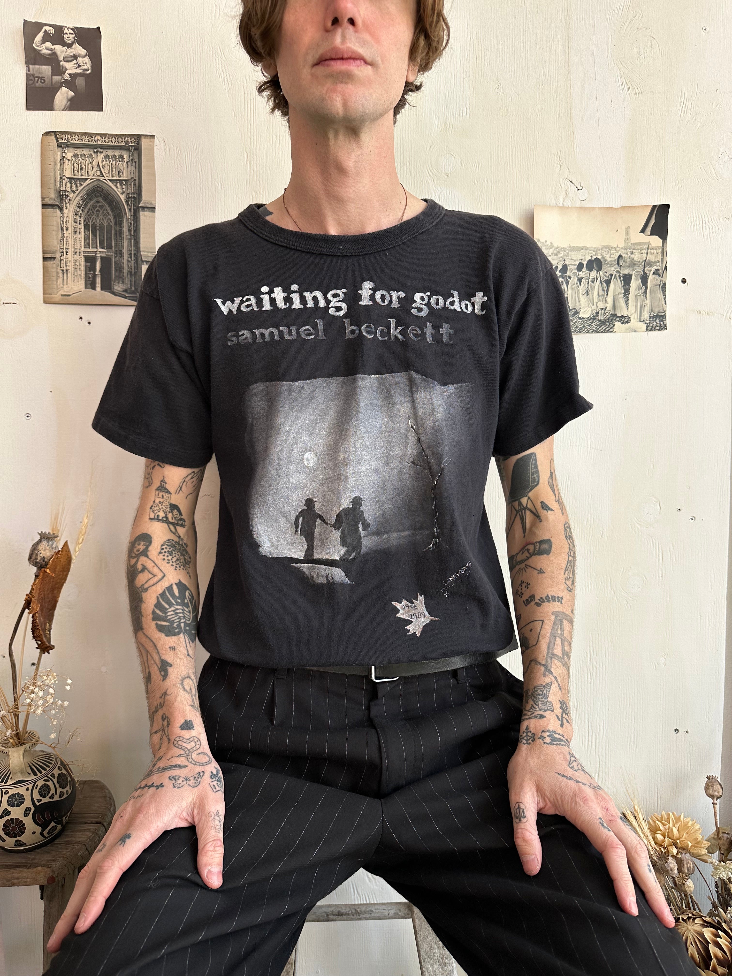 1980s Hand Painted Waiting For Godot Tee (L)