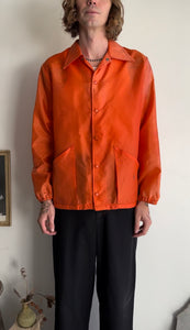 1970s Sunfaded Orange Nylon Jacket (L)