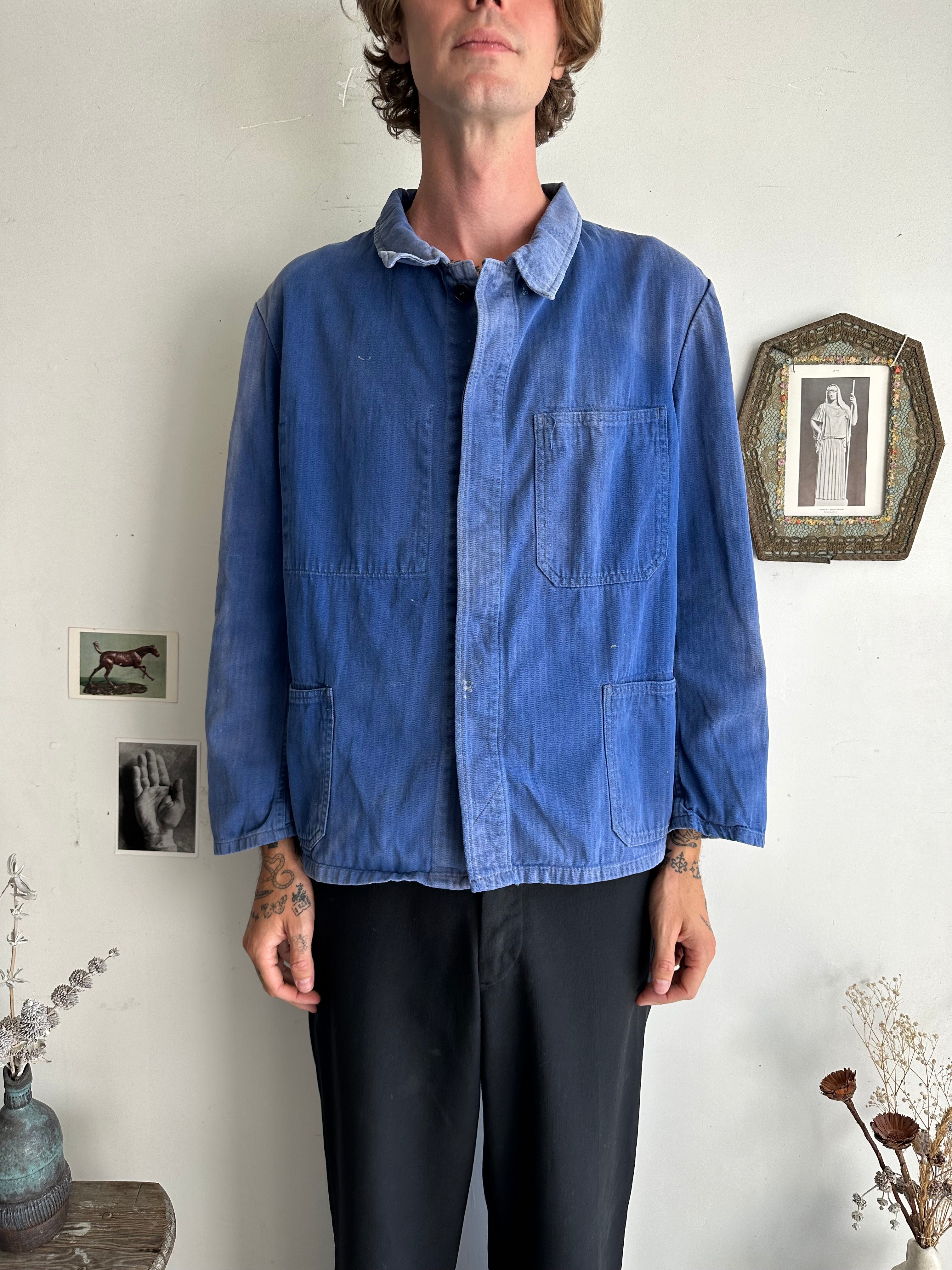 1980s Well-Worn Sanfor Chore Jacket (Boxy L)