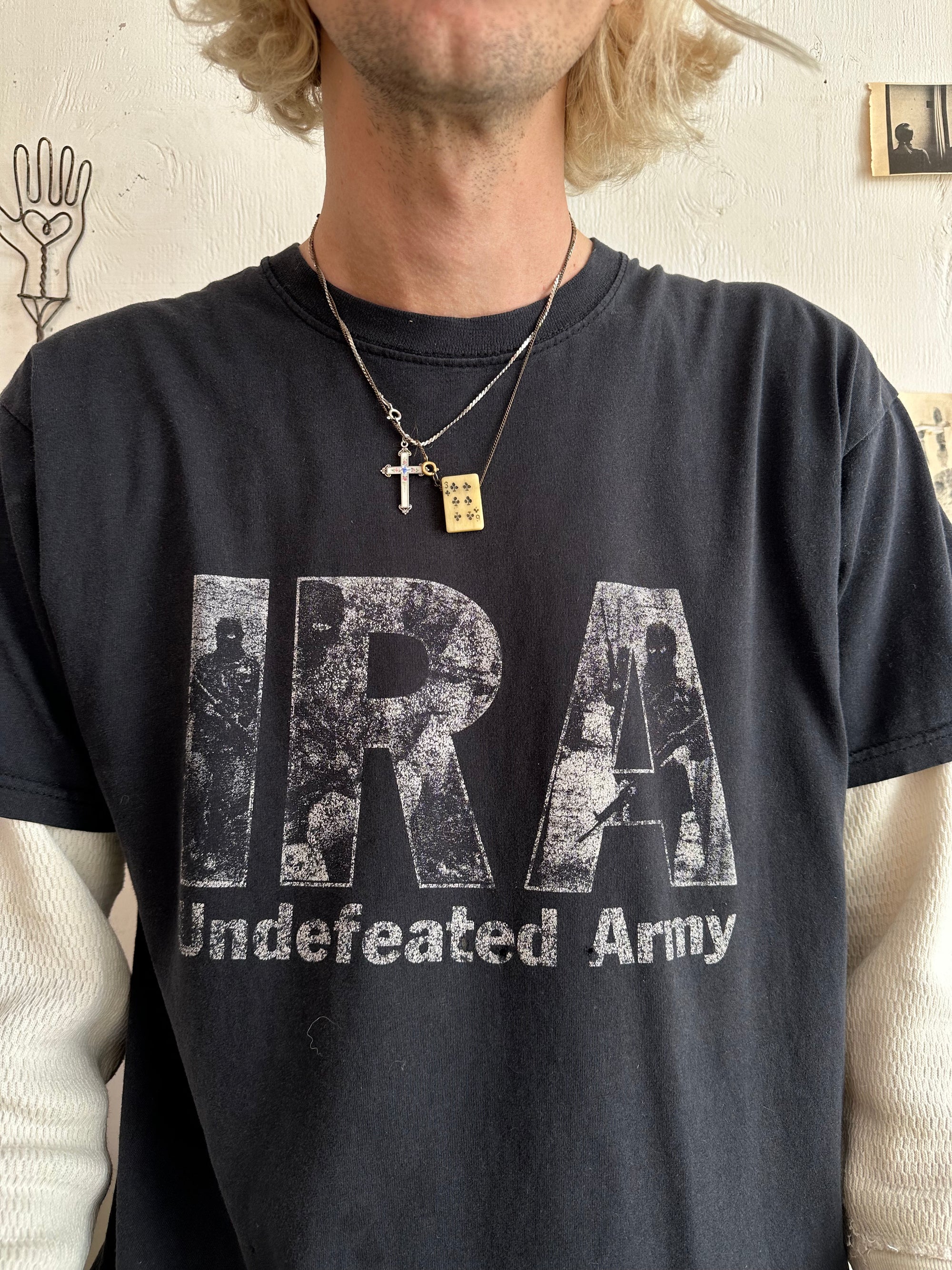 2000s IRA Undefeated Army T-Shirt
