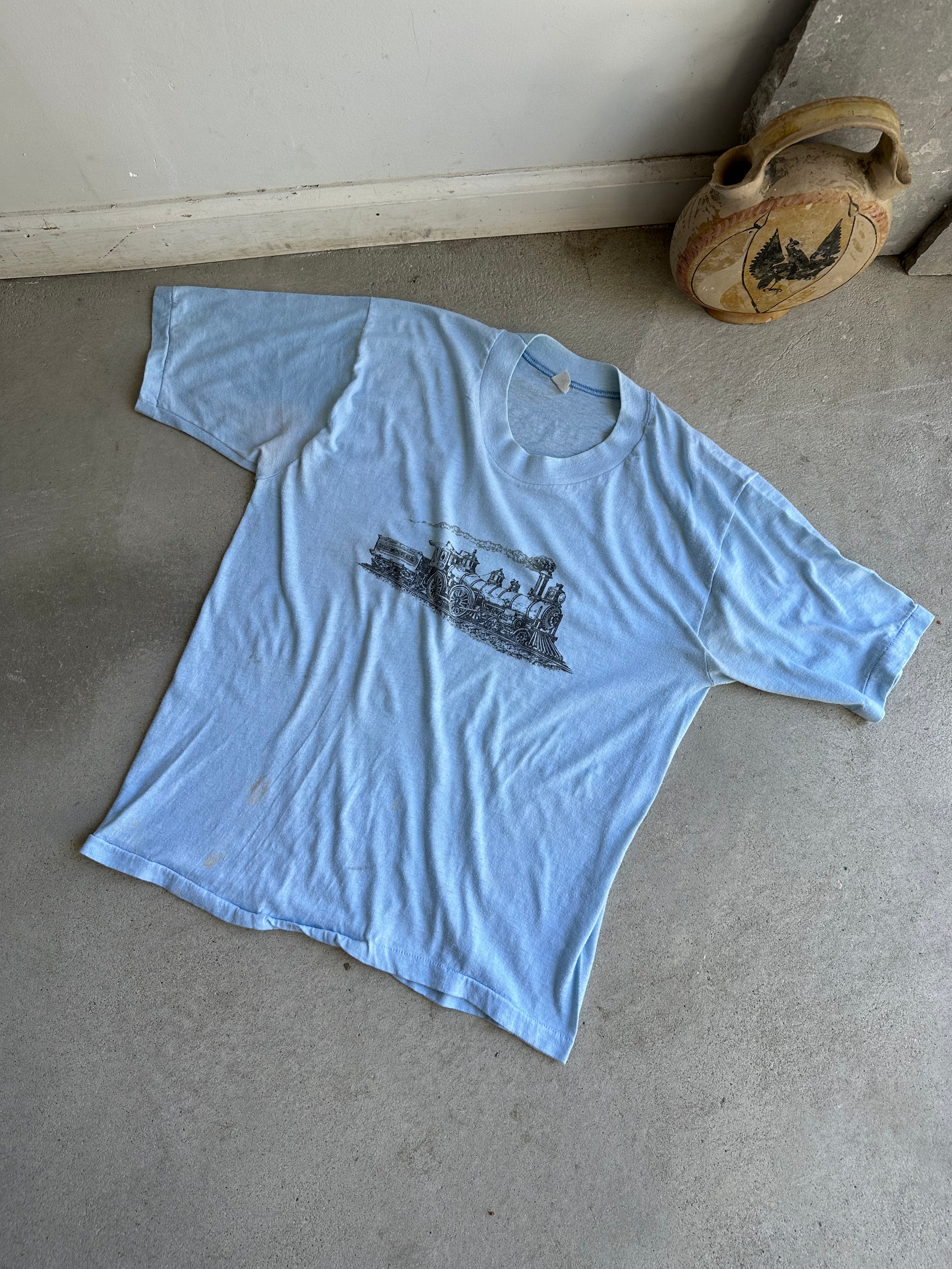 1980s Faded Steam Train Tee (M/L)