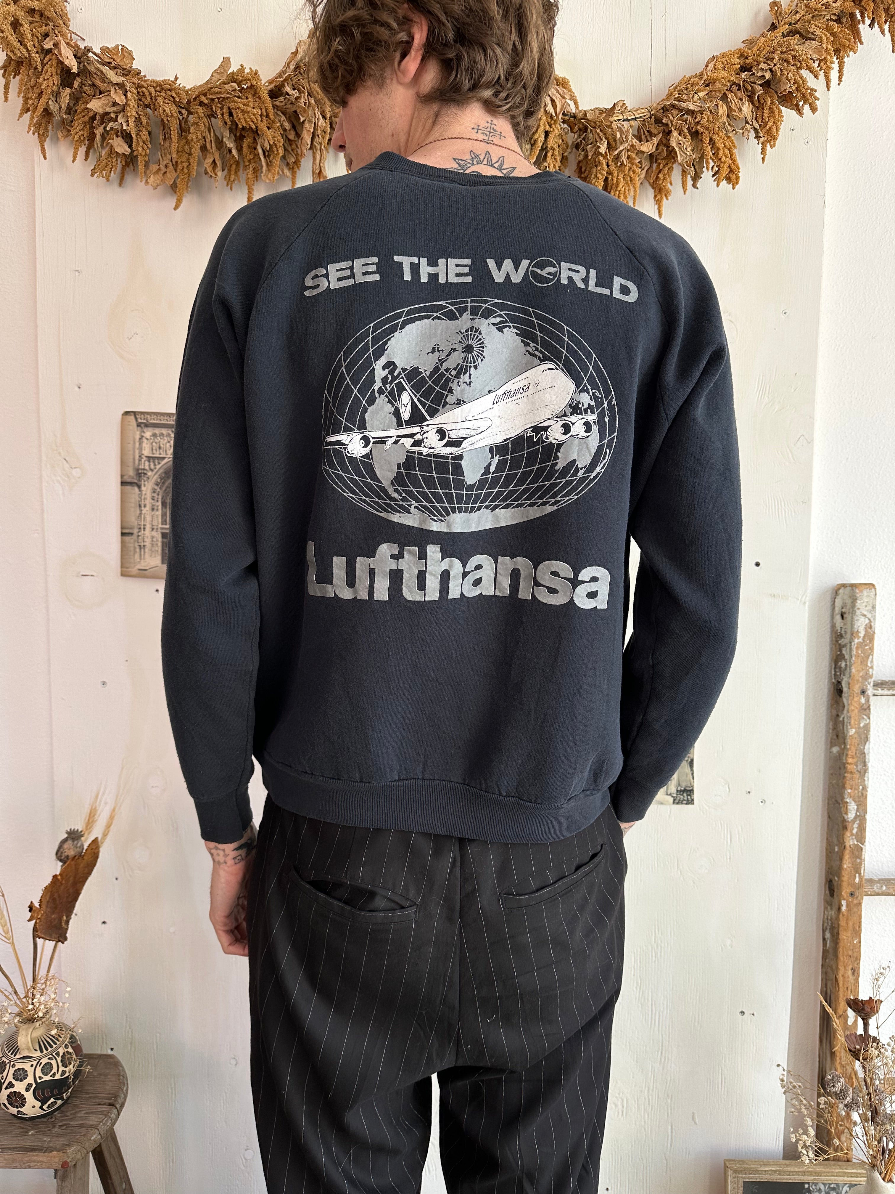 1990s Lufthansa Sweatshirt (Boxy L)