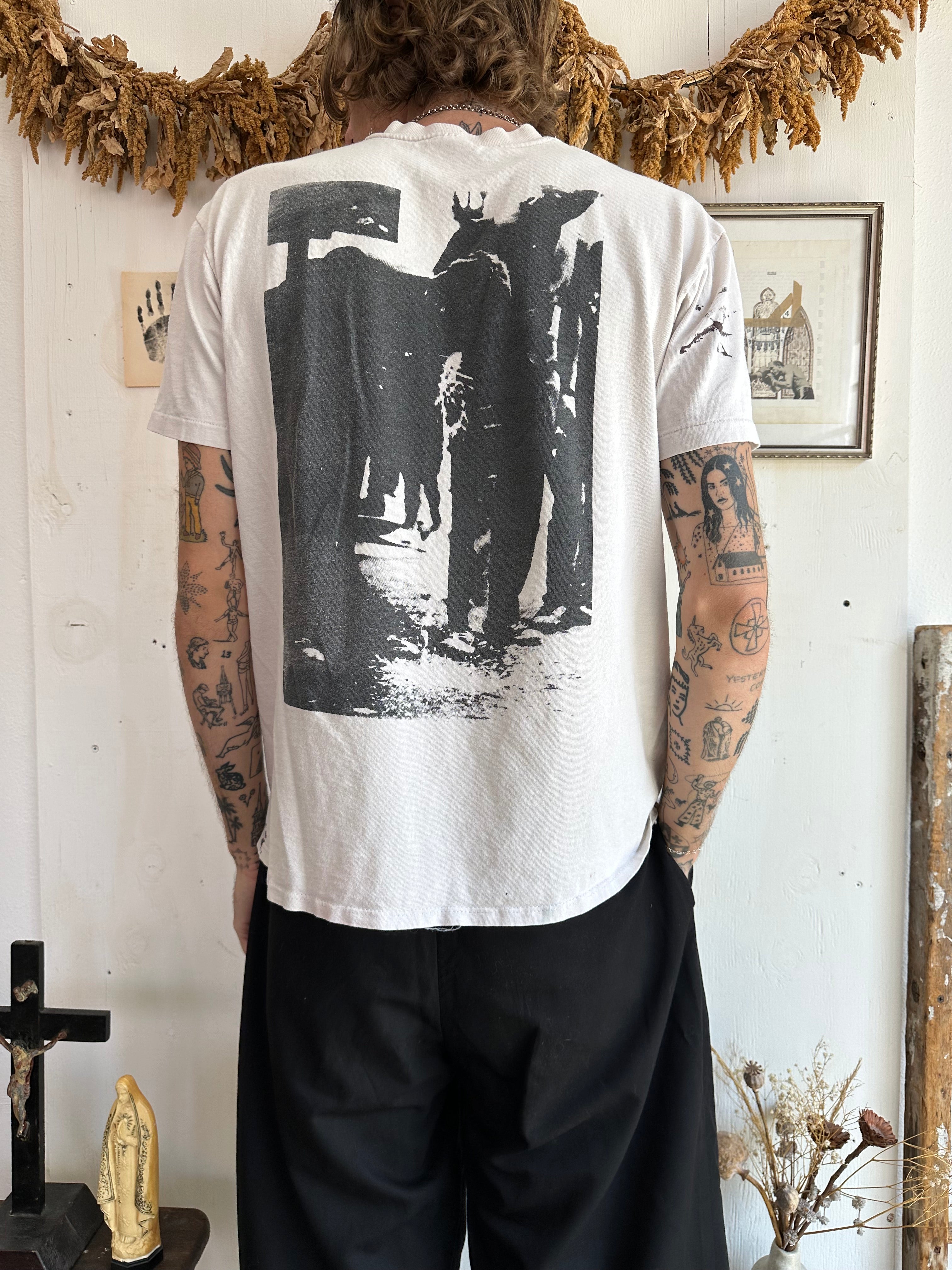 1990 Reverse Peristalsis (Puke) Painting Tee (Boxy M/L)