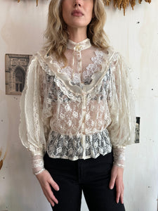 1980s Lace Blouse (M)